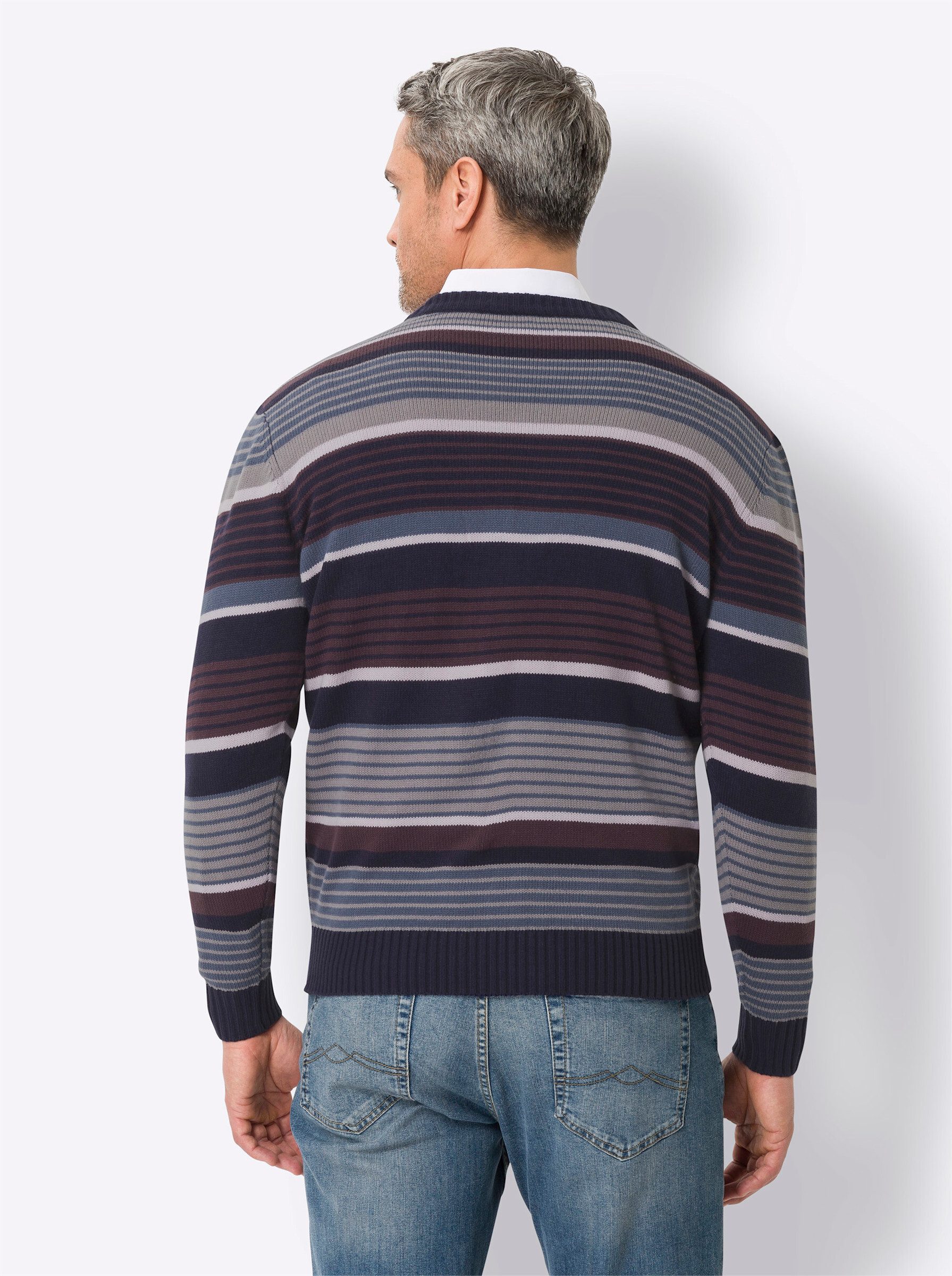Sieh an! Strickpullover V-Ausschnitt-Pullover günstig online kaufen