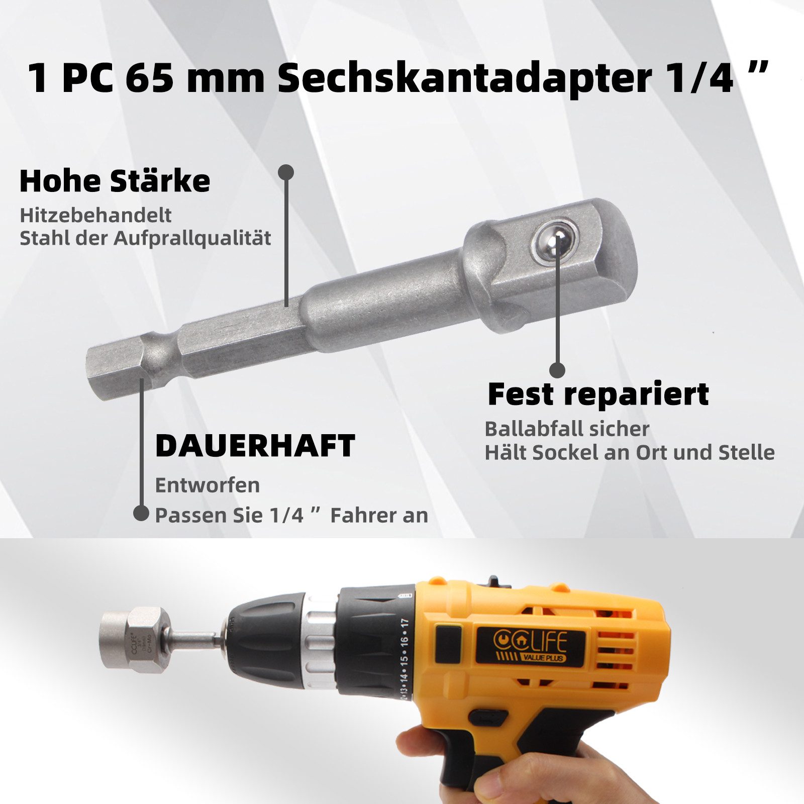 CCLIFE Steckschlüssel Spezial Steckschlüssel Einsatz Linksausdreher Schraubenausdreher Nuss