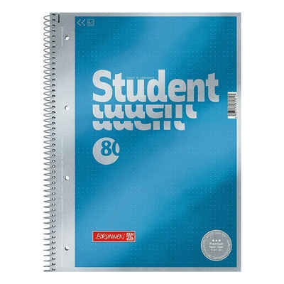 BRUNNEN Collegeblock Premium, A4 Punktraster, ohne Rand, 80 Blatt, 4-fach Lochung, 90 g/m²