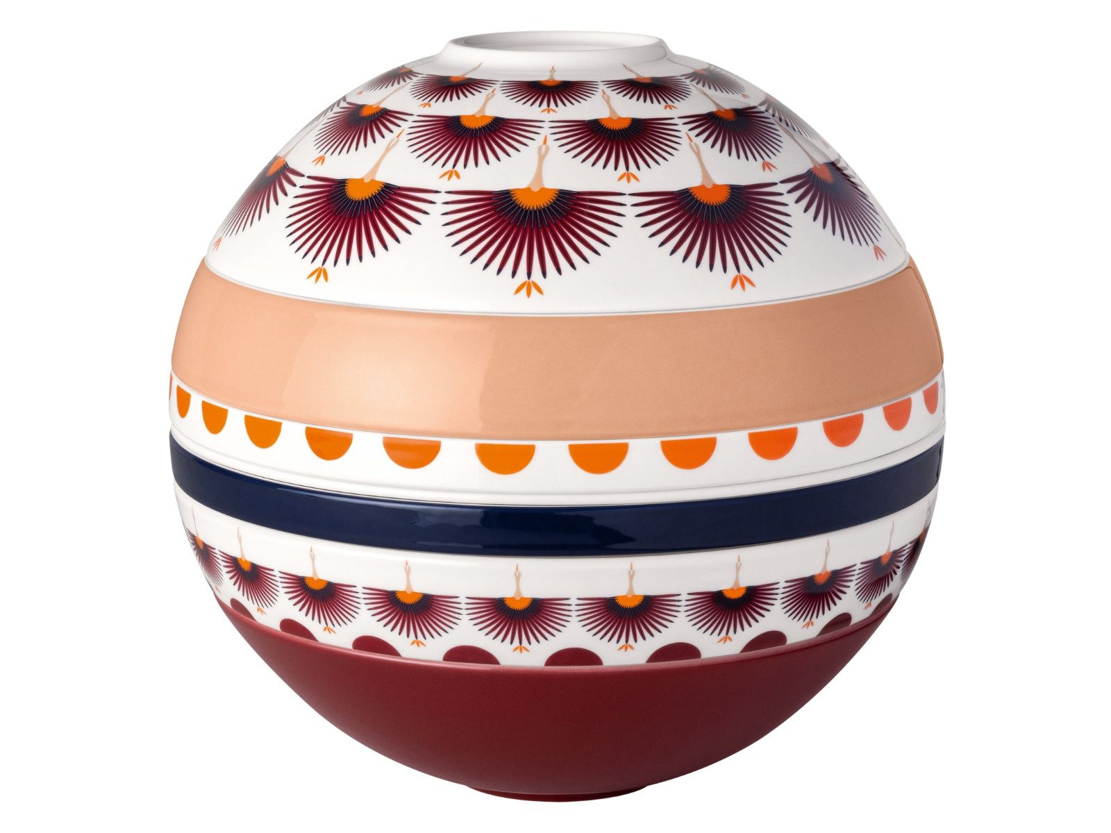 Villeroy & Boch Servierschüssel Iconic La Boule Kyoto Ø24cm, Premium Porcelain, (Schüsseln & Schalen)