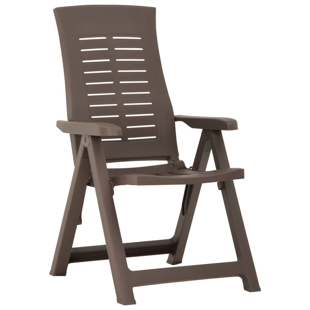 Gartenstuhl Verstellbare Gartenstühle 2 Stk. Kunststoff Mokkabraun
