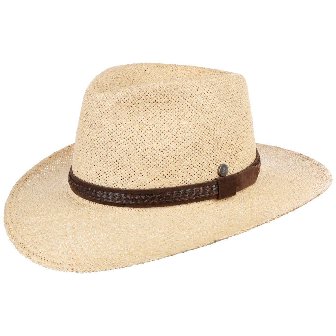 Lierys Sonnenhut (1-St) Strohhut mit Lederband, Made in Ecuador