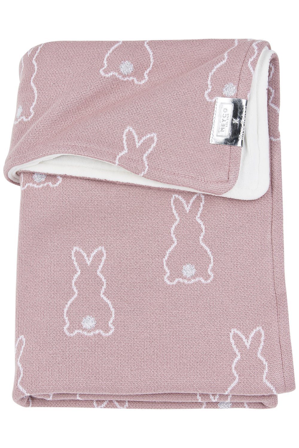 75x100cm Babydecke Rabbit velvet Lilac, Meyco Baby,