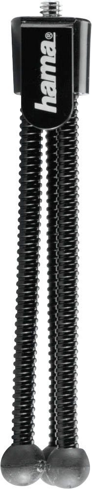 Hama Mini-Stativ mit flexiblen Beinen für Kompaktkameras, Schwarz Ministativ (Biegestativ, Tischstativ, verstellbar von 7 bis 10 cm)
