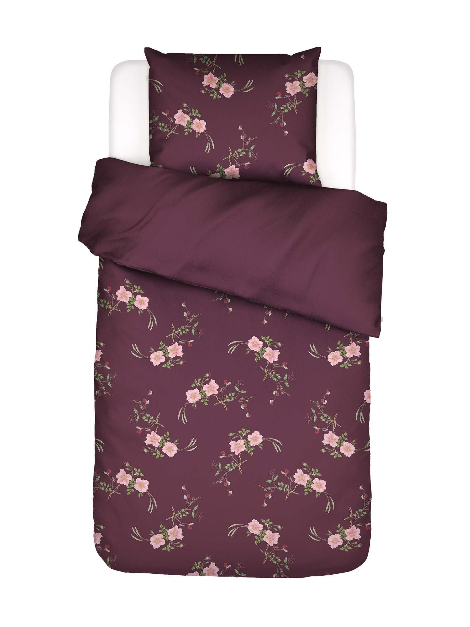 Essenza Bettwäsche Maren, Satin, 2 teilig, mit floralem Muster