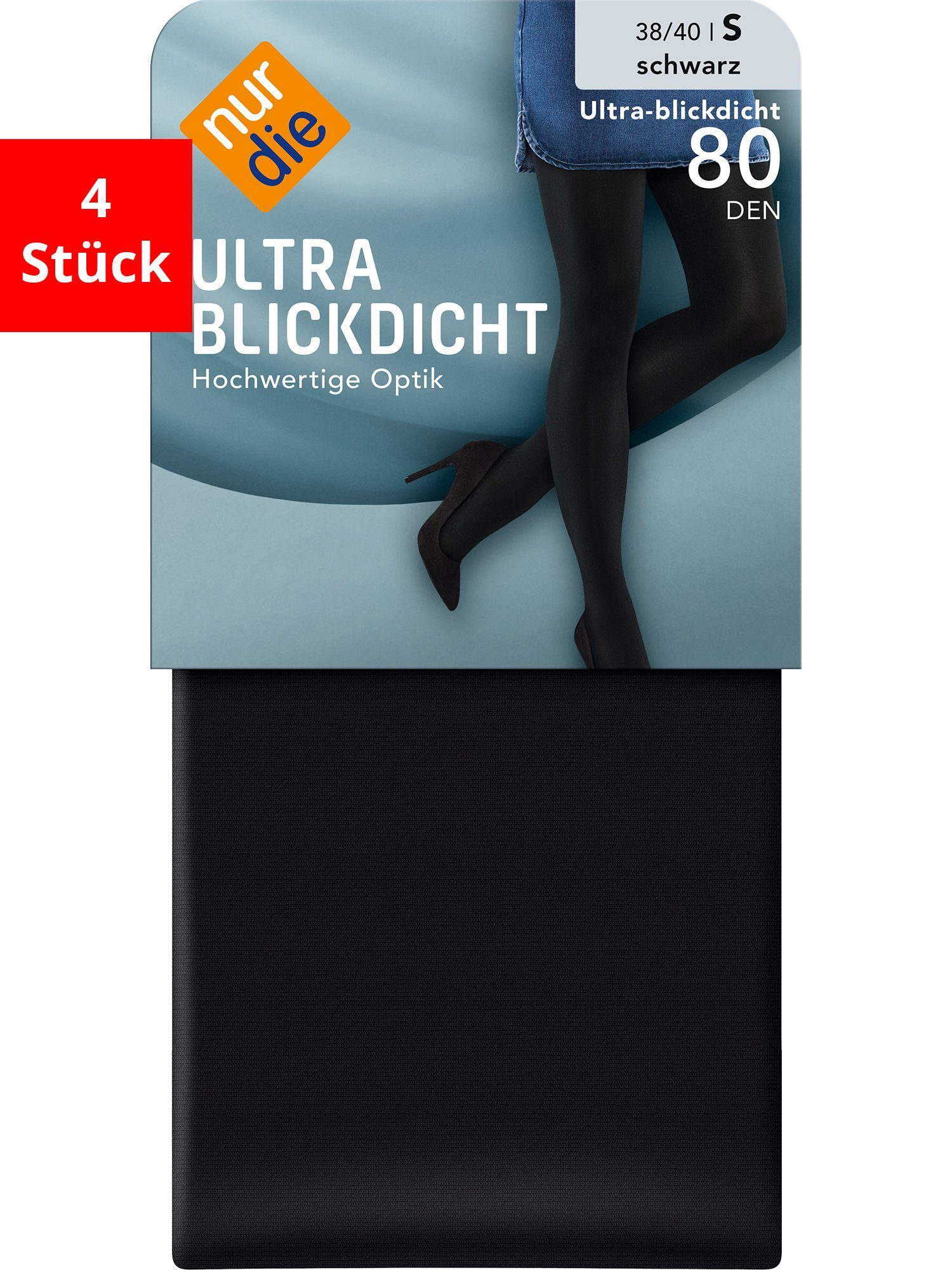 Nur Die Feinstrumpfhose Ultra Blickdicht - Im 4-Pack schwarz