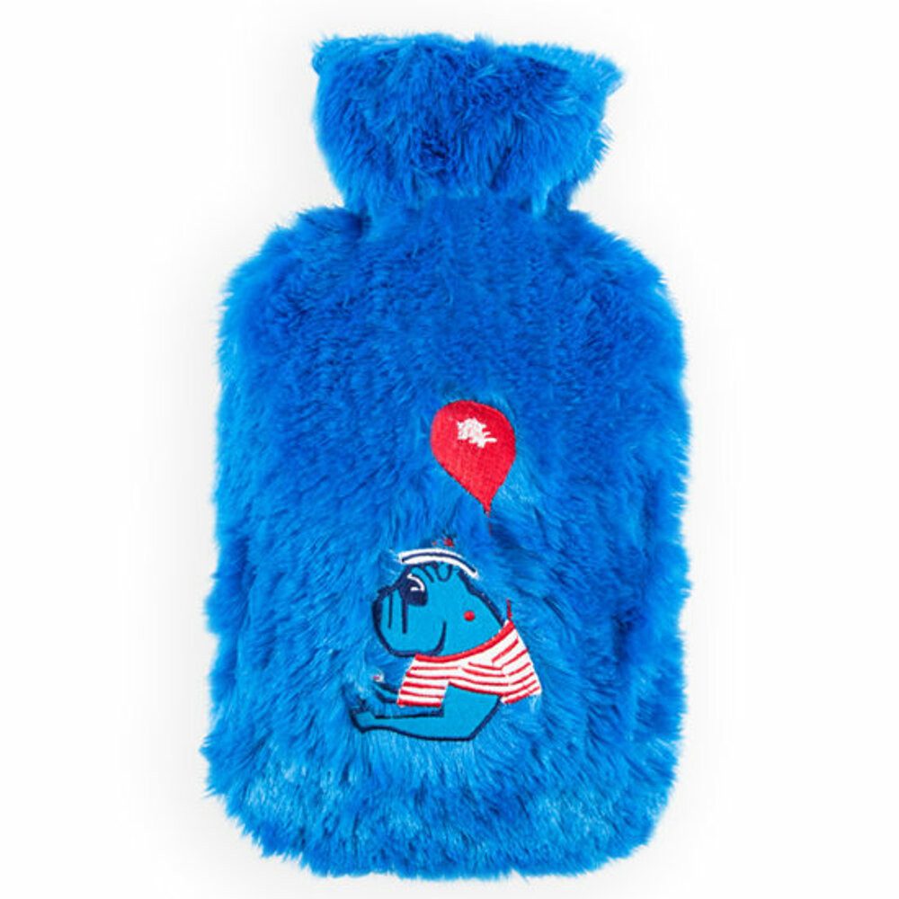 BIGGDESIGN Wärmflasche BiggDesign Mr. Allright Man Wärmflasche – Blau, 2 l, komfortabel & lan