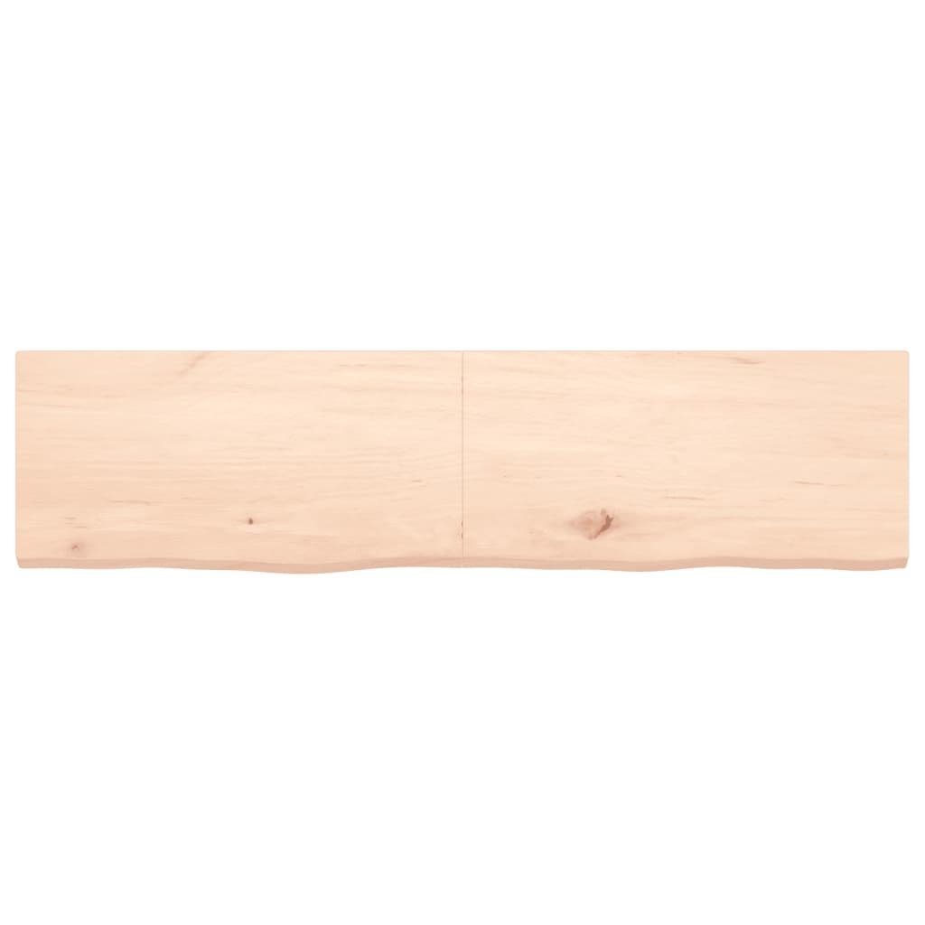 Massivholz Unbehandelt Eiche 160x40x(2-4) furnicato cm Wandregal