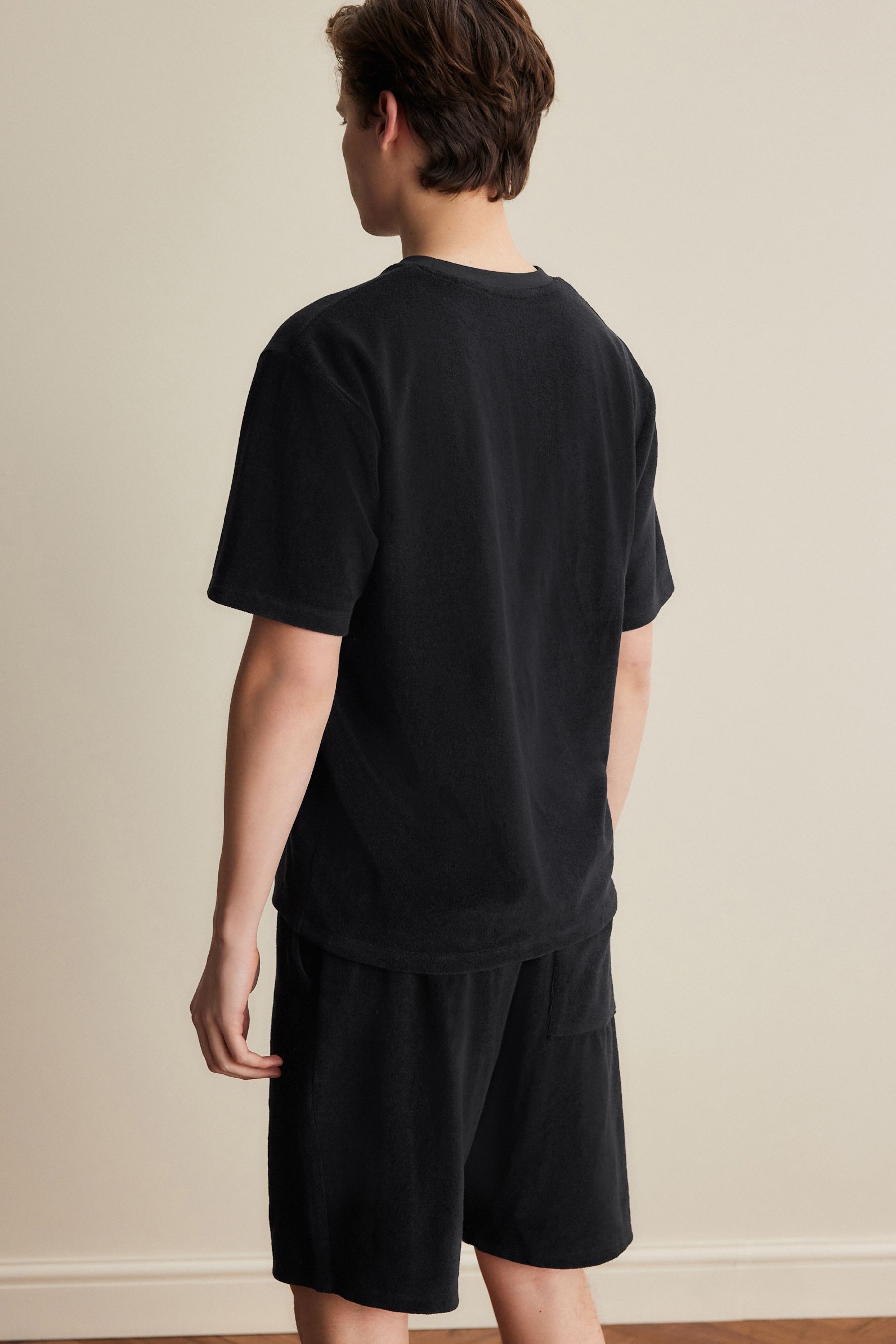 Next Pyjama Frottee-Schlafanzug mit Shorts (2 günstig online kaufen