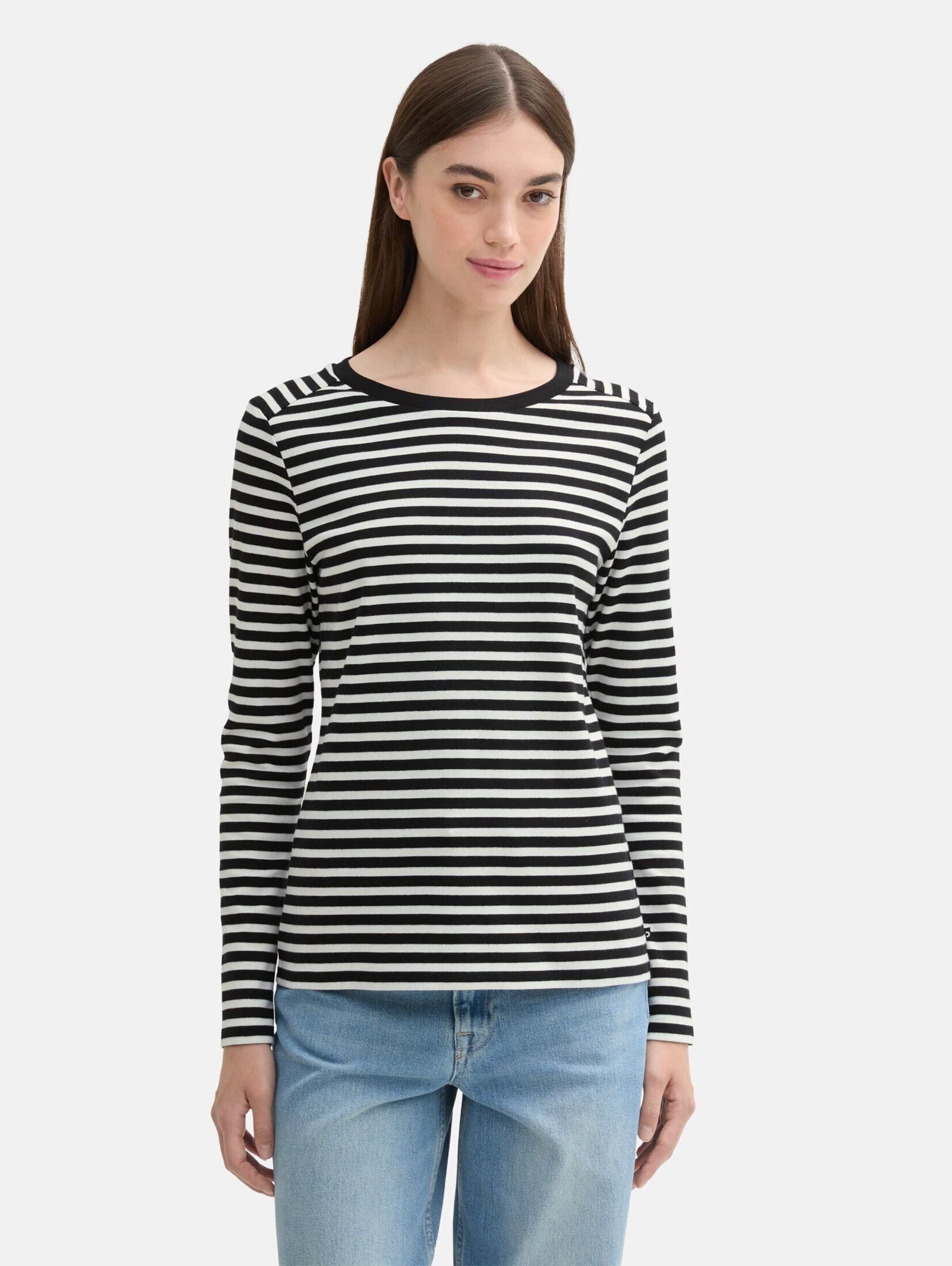 TOM TAILOR Denim Langarmshirt (1-tlg) Plain/ohne günstig online kaufen