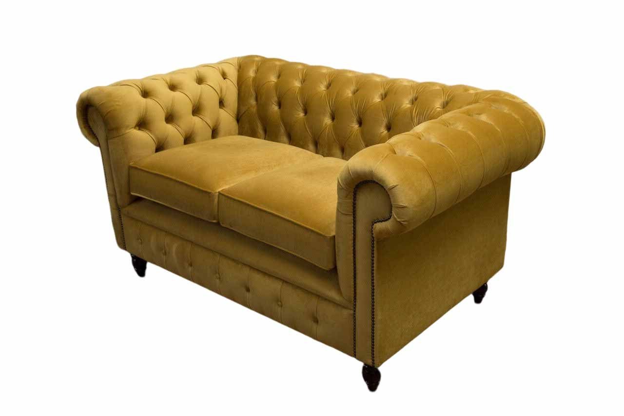 JVmoebel Chesterfield-Sofa, Sofa Chesterfield Klassisch Design Wohnzimmer Textil Sofas Couch