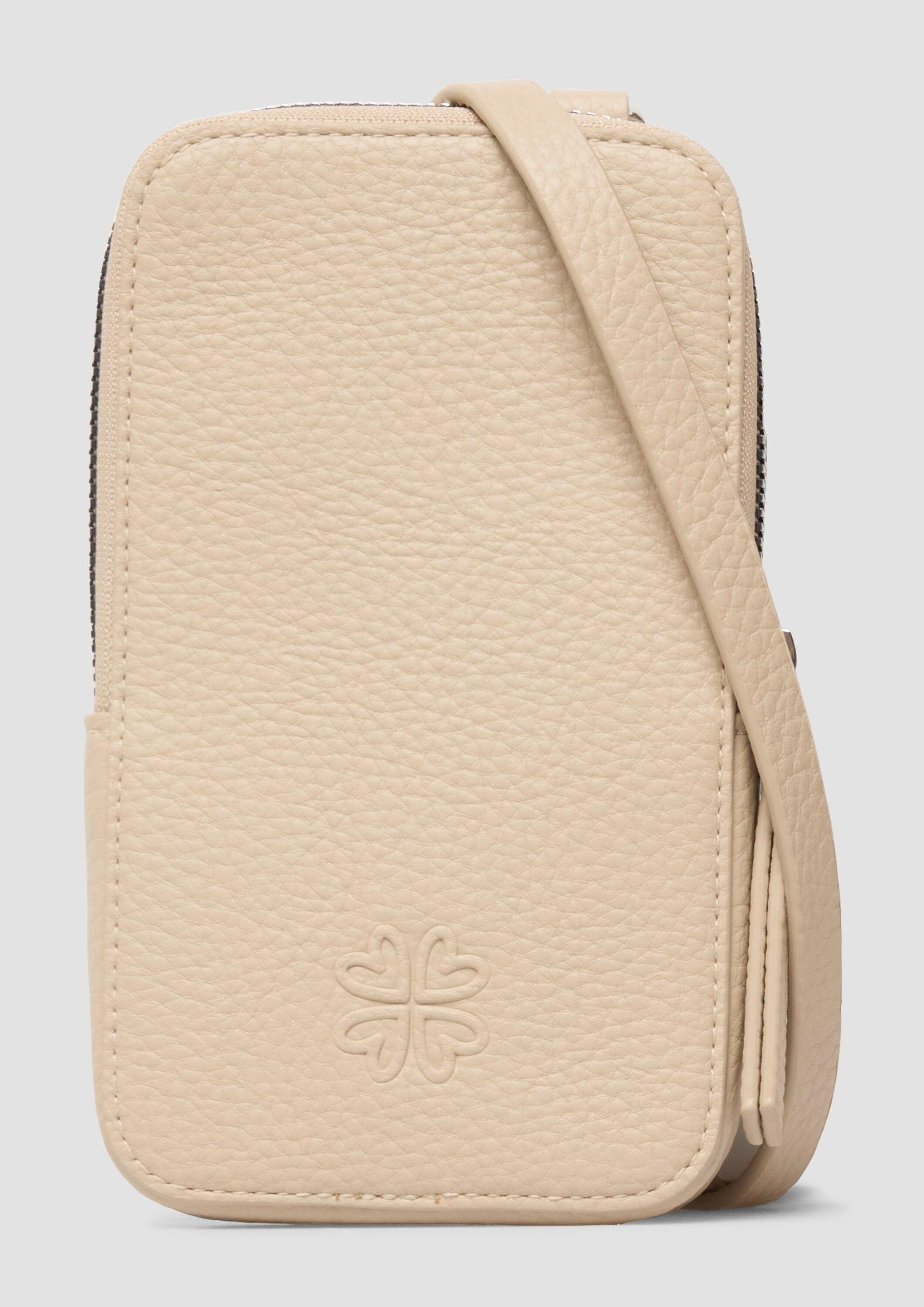 s.Oliver Handytasche Tasche, Handytasche in Leder-Optik mit abnehmbarem Schultergurt