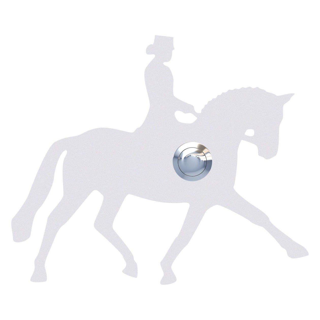 Bravios Briefkasten Klingeltaster Dressurpferd Weiß