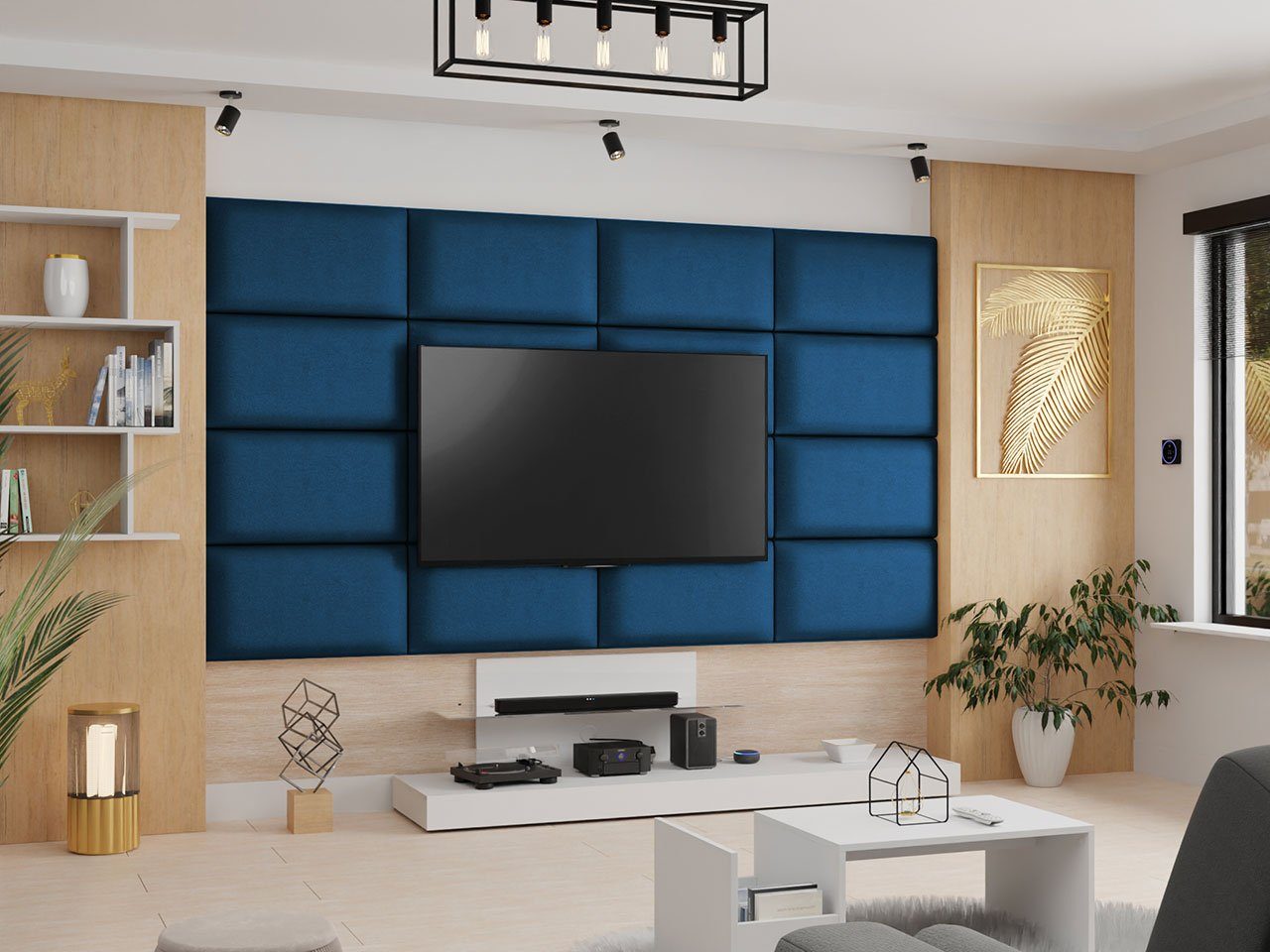 MIRJAN24 Wandpaneel Pag 84x42, Gepolstert Wandpaneel mit 3D-Effekt, Wanddekoration, Wandpolsterung