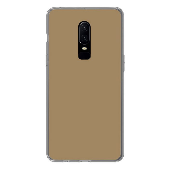 MuchoWow Handyhülle Palette - Beige - Innenbereich Phone Case Handyhülle OnePlus 6 Silikon Schutzhülle