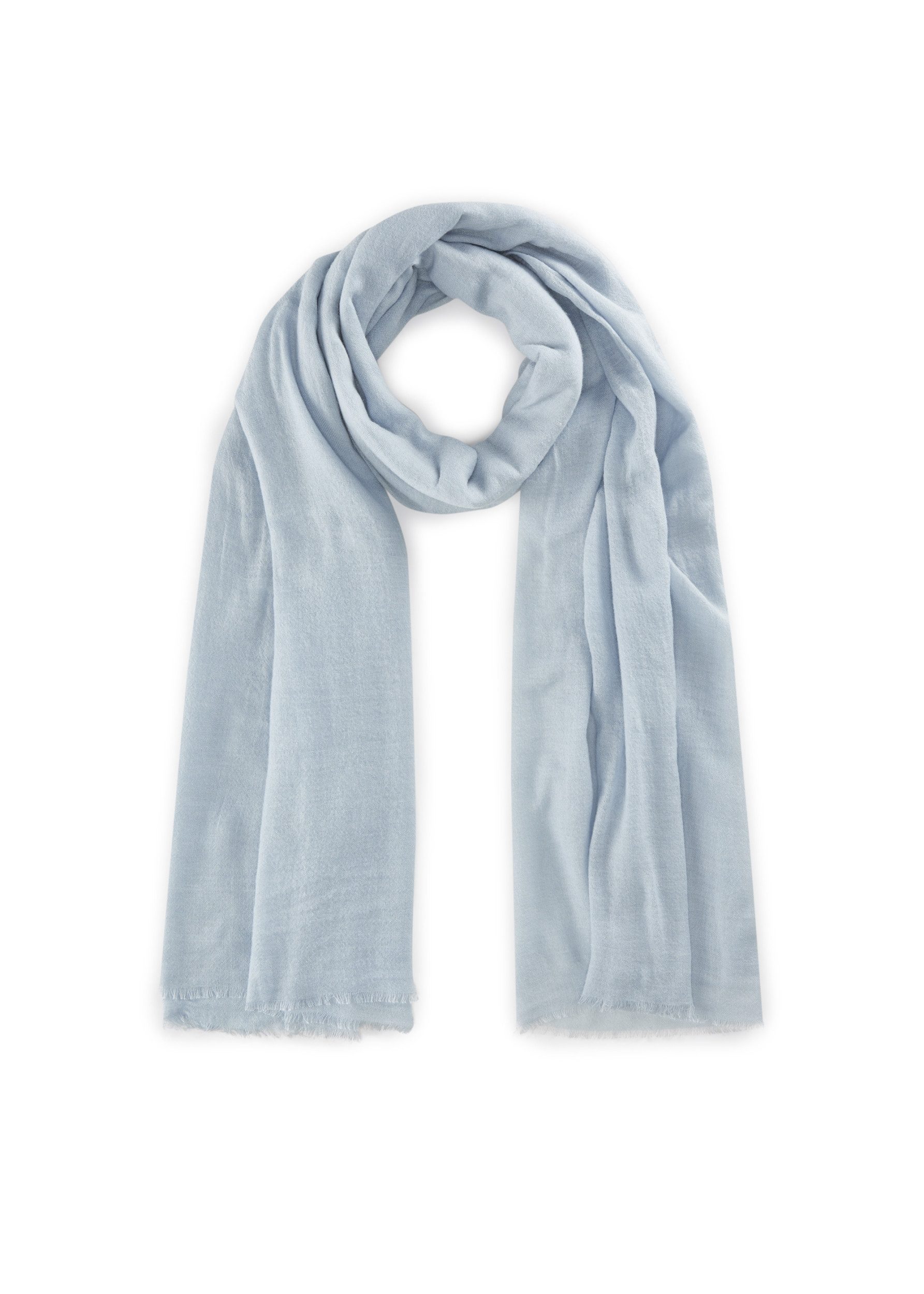 Schal SOLID SCARF POLYESTER/VISCOSE blau-