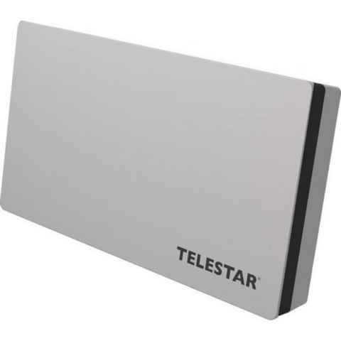 TELESTAR DIGIFLAT 1 Sat-Flachantenne 1 Teilnehmer Flachantenne (Kunststoff, Stahl, kompakte Bauweise und schneller Aufbau optimal für Camping und Zuhause)