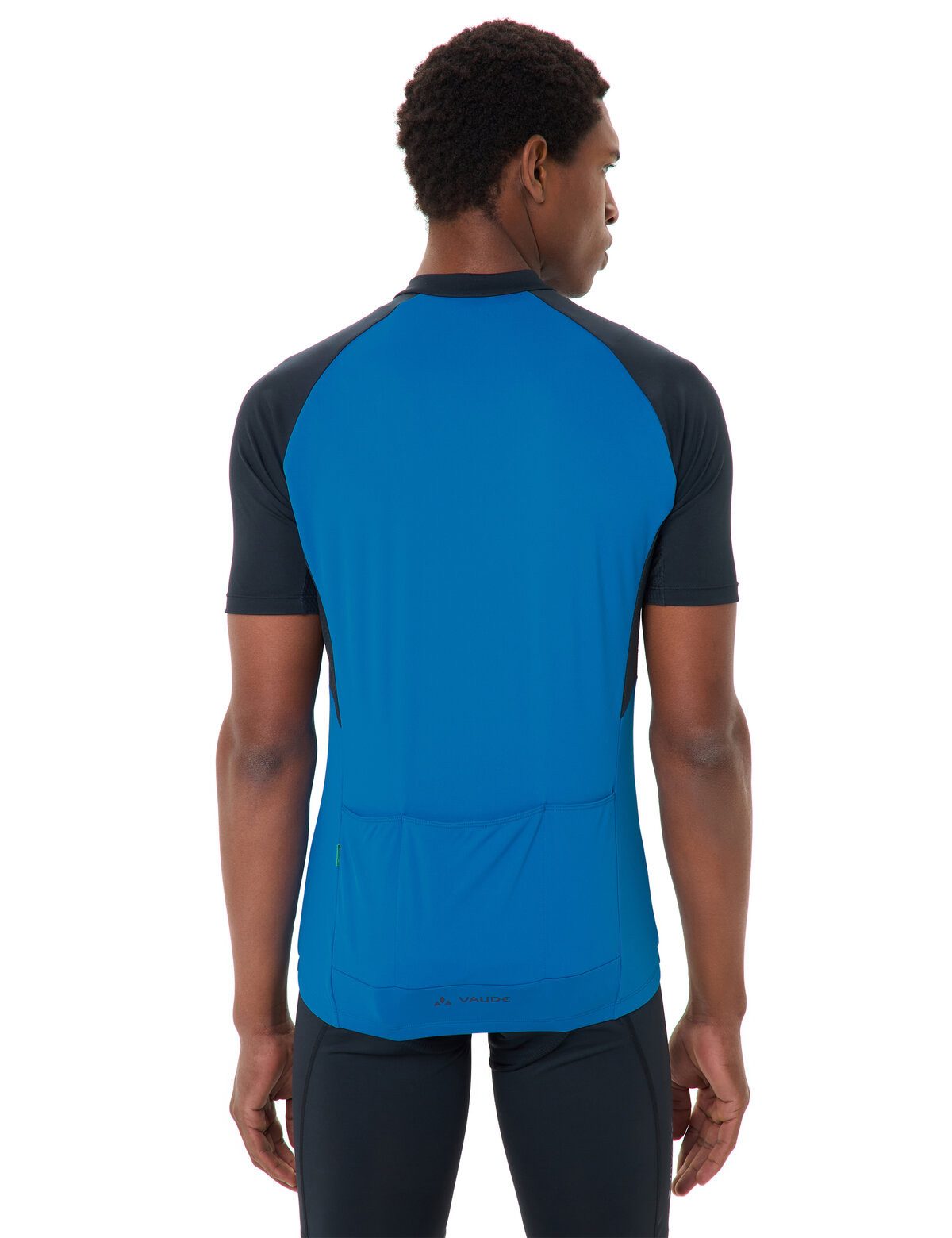 VAUDE Radtrikot Men's Matera FZ Tricot II für Radsport, mit drei offenen Rückentaschen, mit kurzen Ärmeln