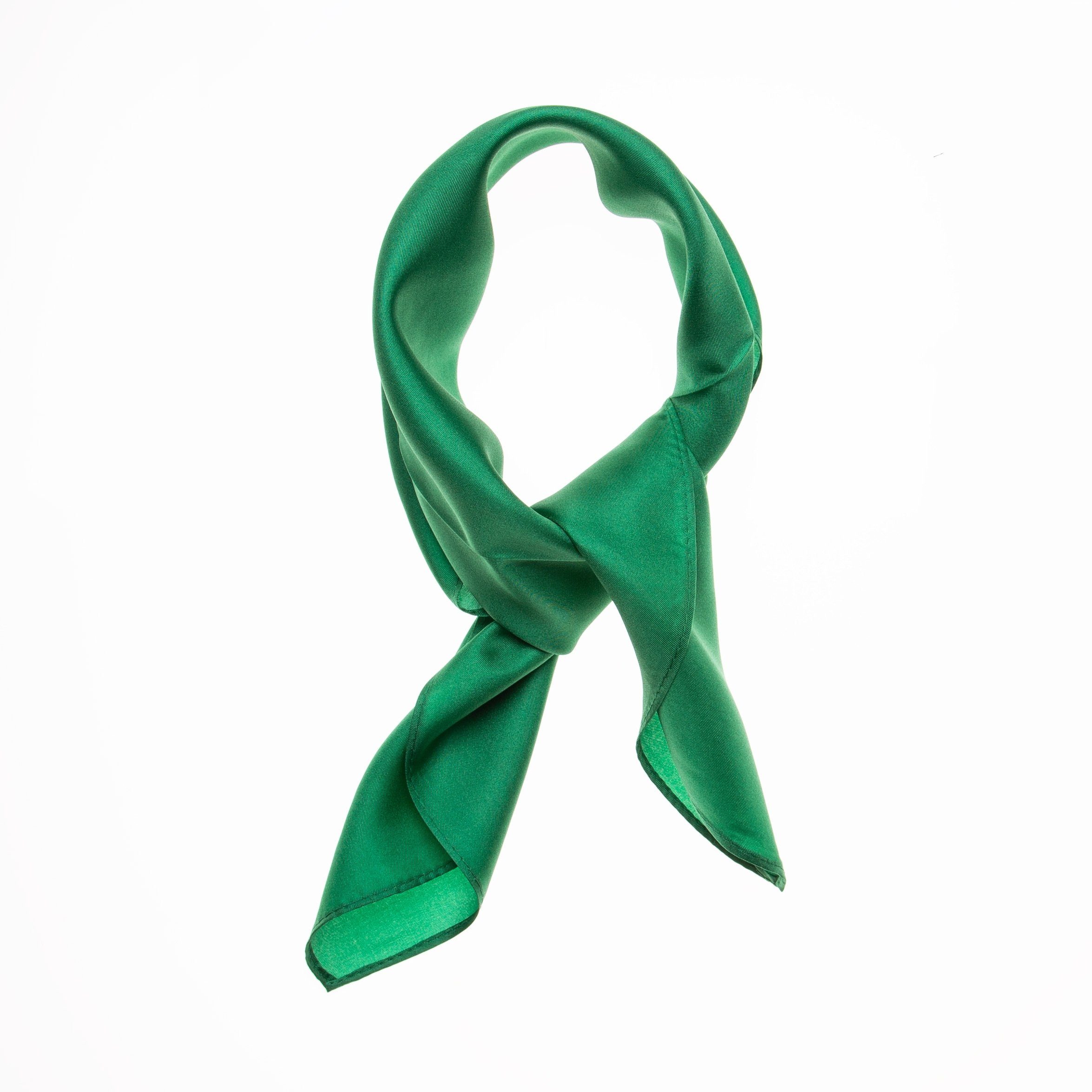 TINITEX Seidentuch Nickituch Halstuch Twill grün günstig online kaufen