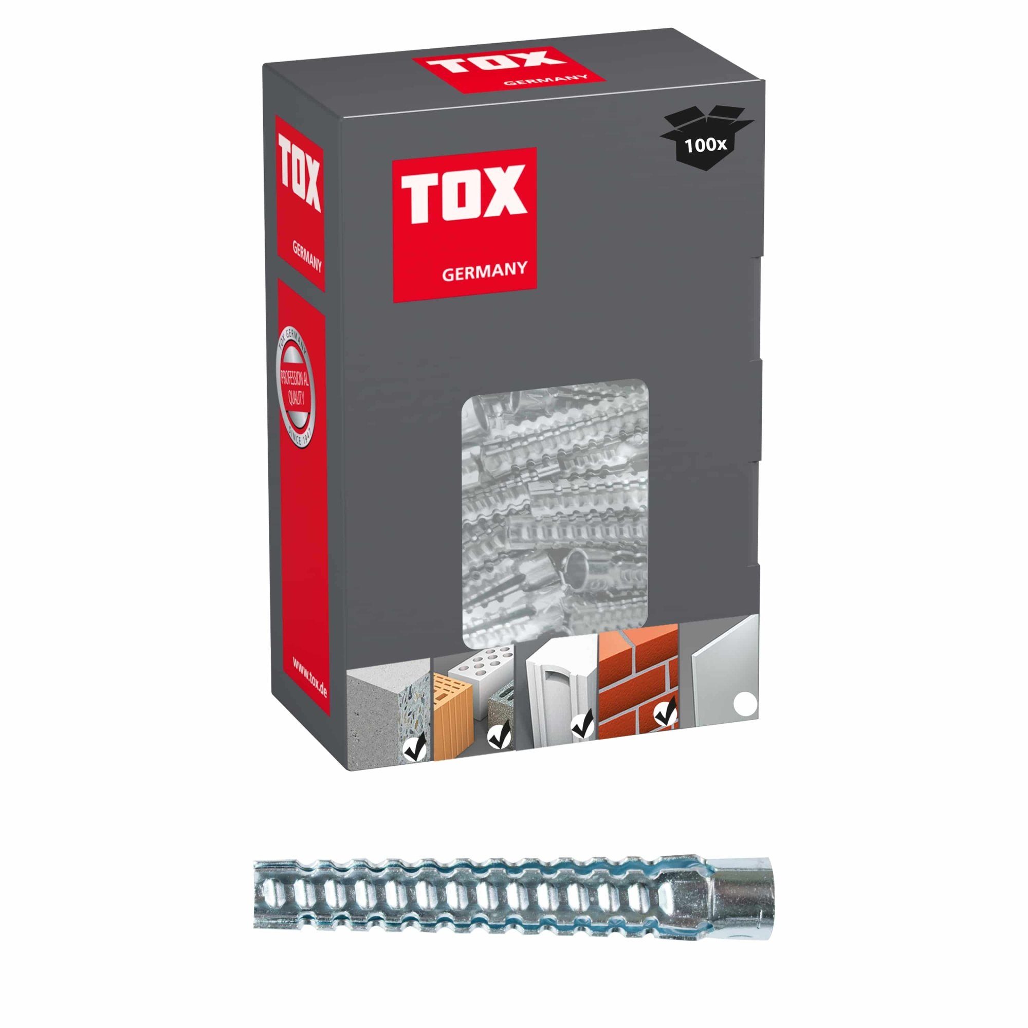 TOX-DÜBEL-TECHNIK Nageldübel, TOX Metall-Krallendübel Tiger Länge 32 mm - Durchmesser 6 mm