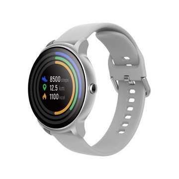 Forever Fitness-Tracker Forever Forevive 2 Wasserdicht IP67 Smart Watch Android iOS Silber