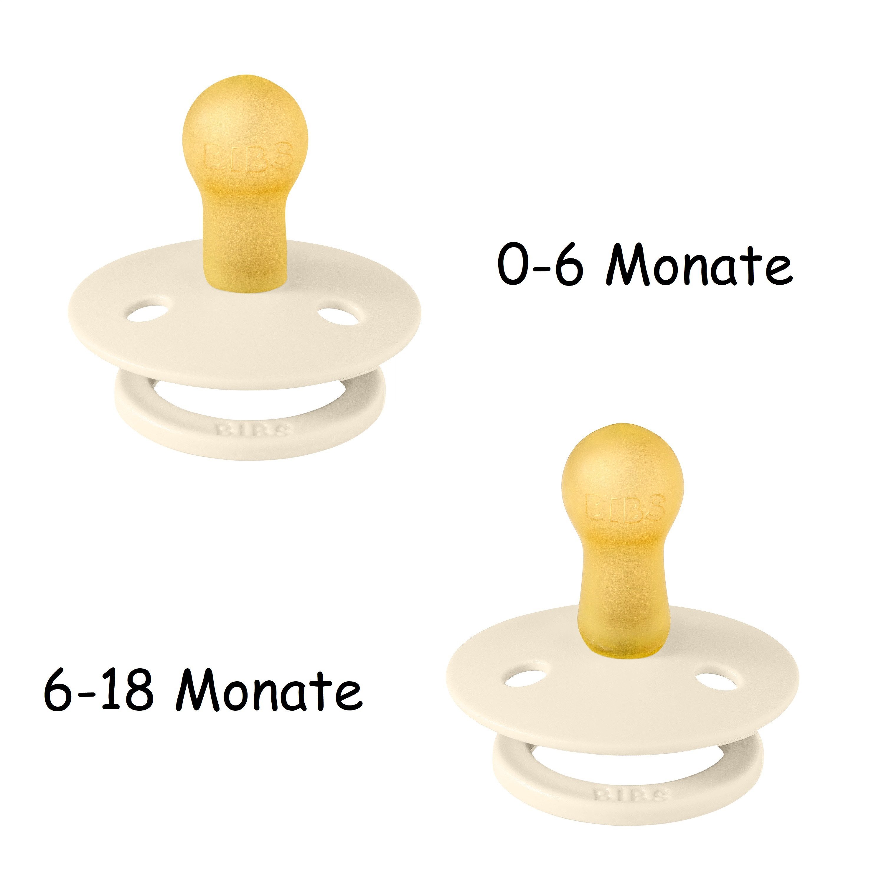 BIBS Schnuller Colour Kirschform Beruhigungssauger im 4er Pack, Harmonische Farben Bibs Colour im praktischen 4er Pack