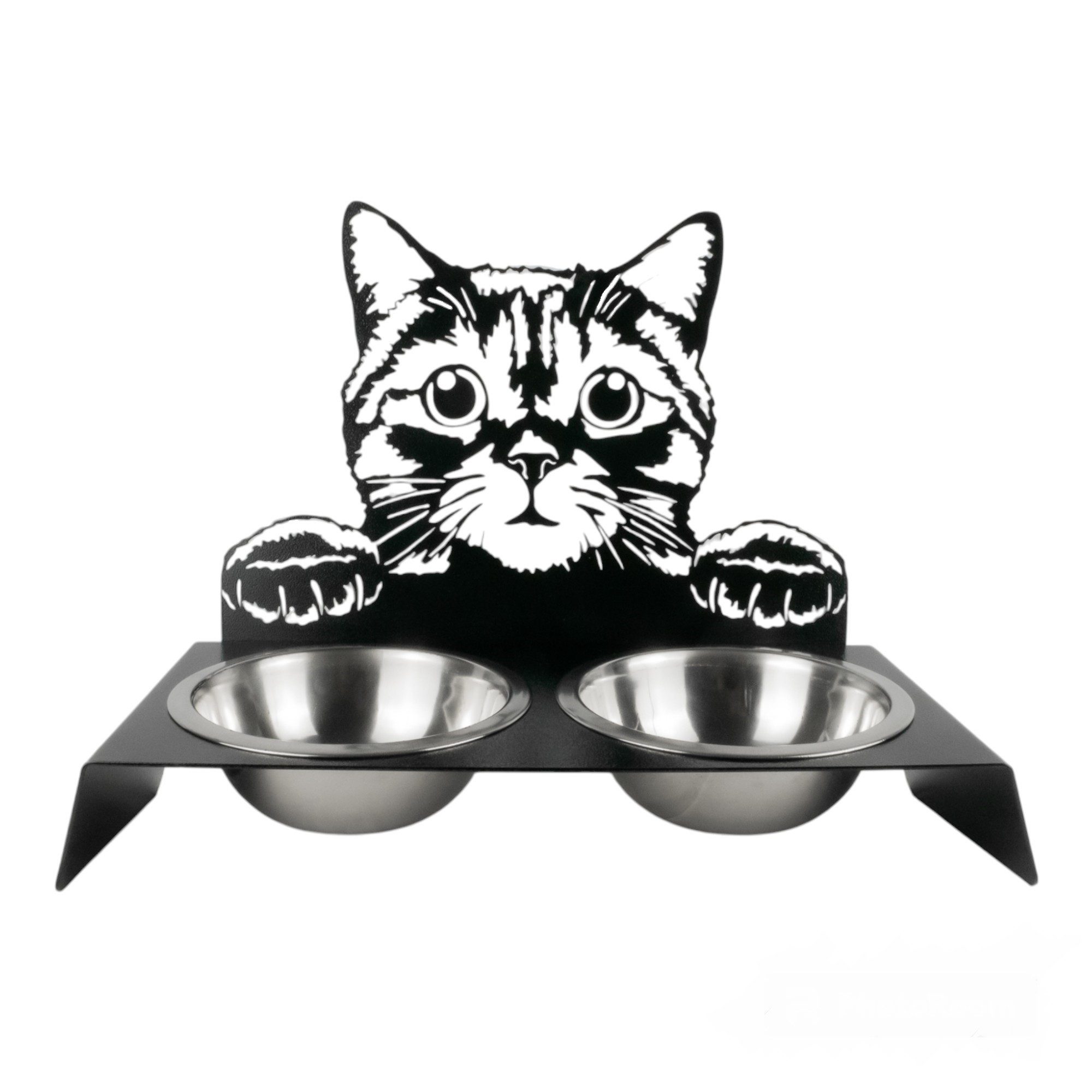 Futternapf Katzen Futterstation EINZIGARTIGES Kopf Design