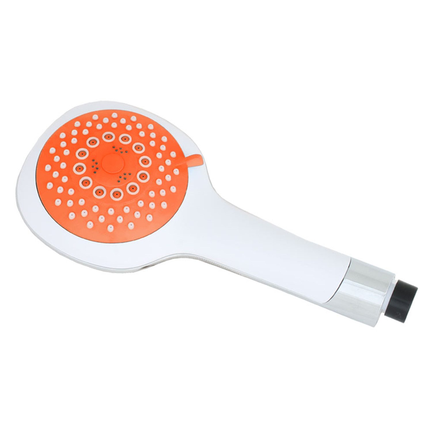 Sanlingo Handbrause Handbrause 5fach verstellbar mit 120 mm Durchmesser Orange Weiß Chrome