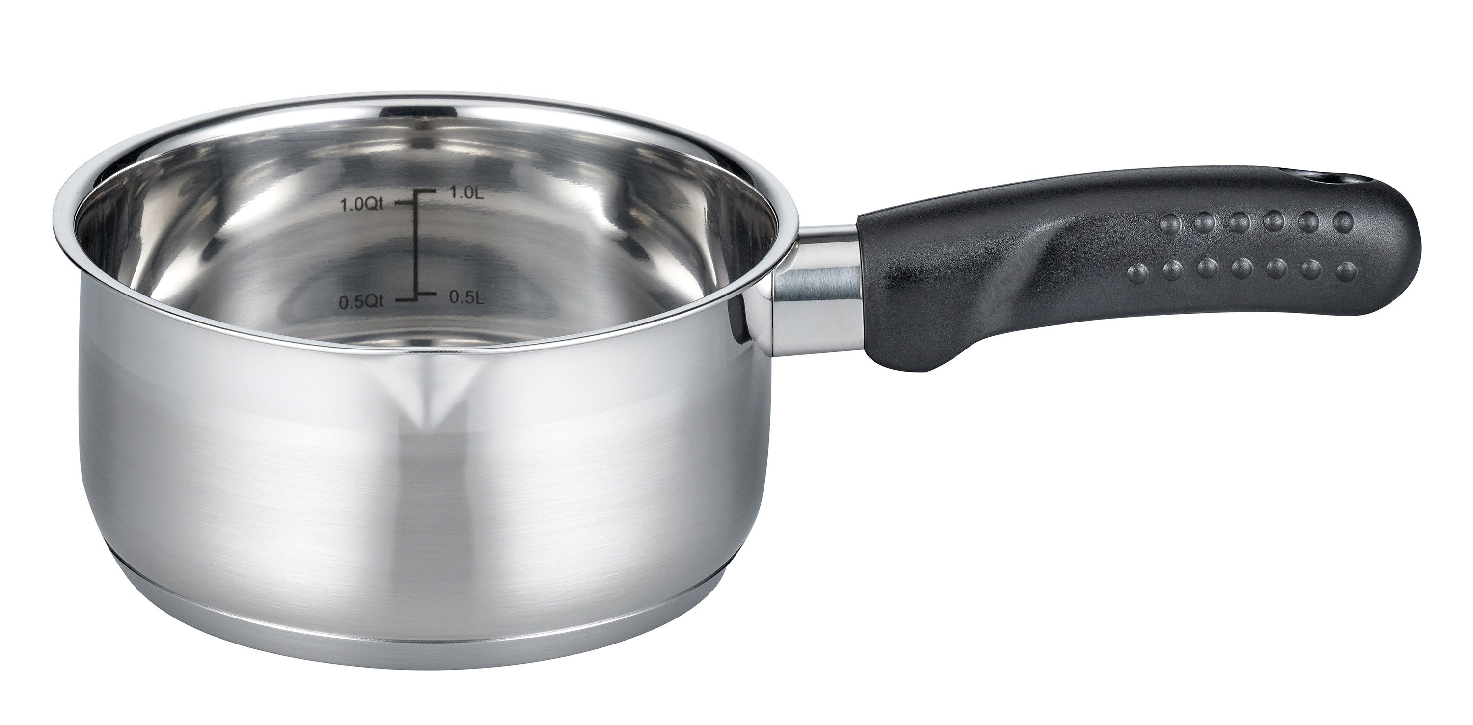 Elo Basic Kasserolle Turmalin, Edelstahl 18/8 (1-tlg), Öl Dosierringe, Induktion, Ø 16 cm