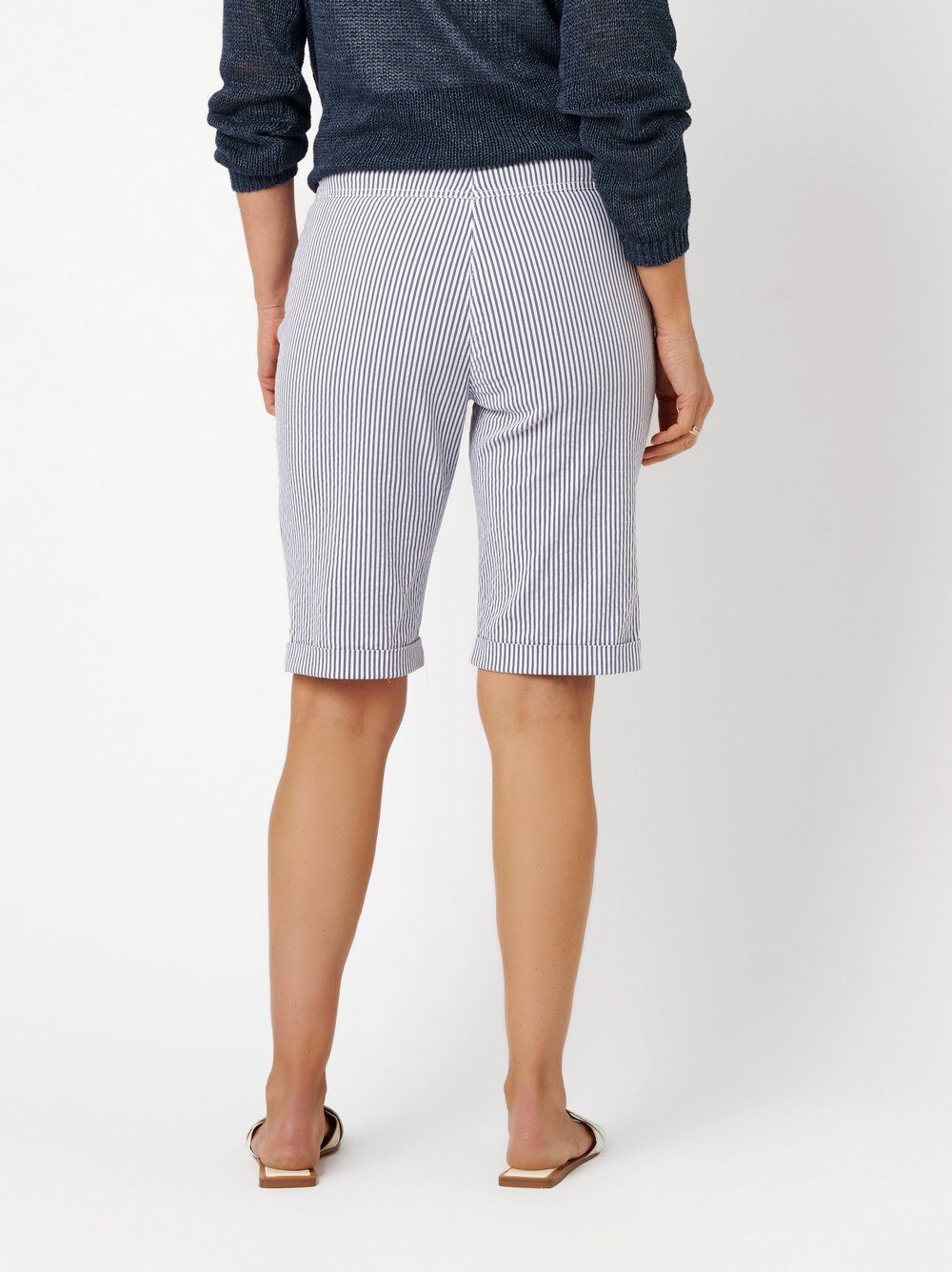 Relaxed by TONI Bermudas Meine beste Freundin Bermuda aus leichtem Seersucker