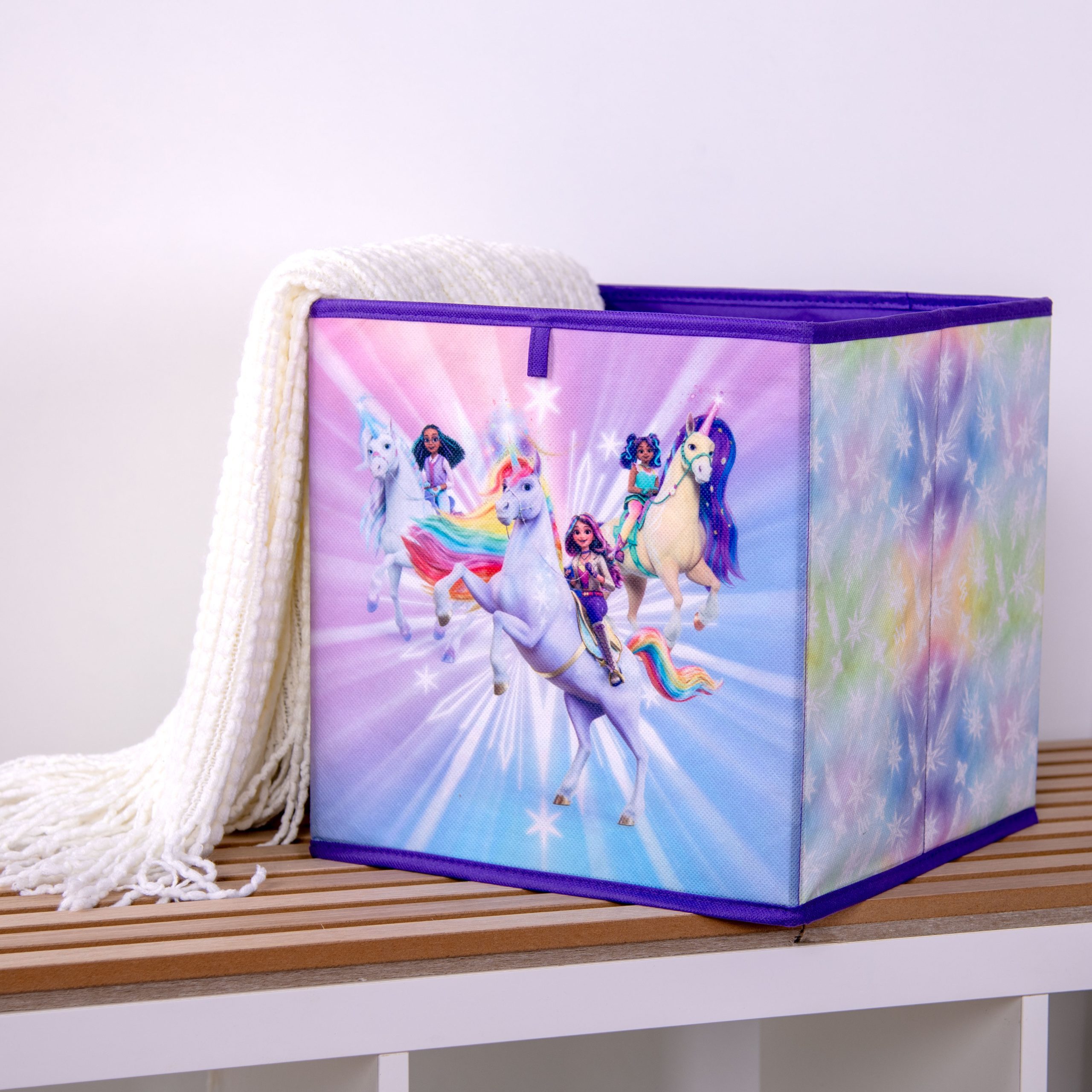 Stoffschmiede Aufbewahrungsbox - Unicorn Academy ‘Magic’ – 30x30x30 cm