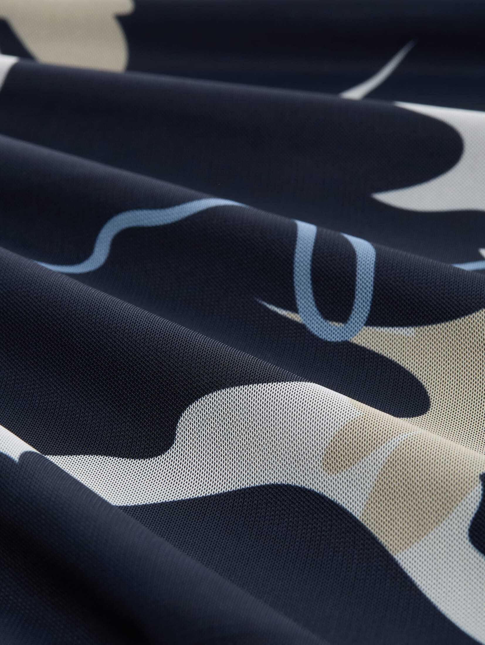 TOM TAILOR Sommerkleid Kleider & Jumpsuits Midi-Meshkleid mit Raffungen