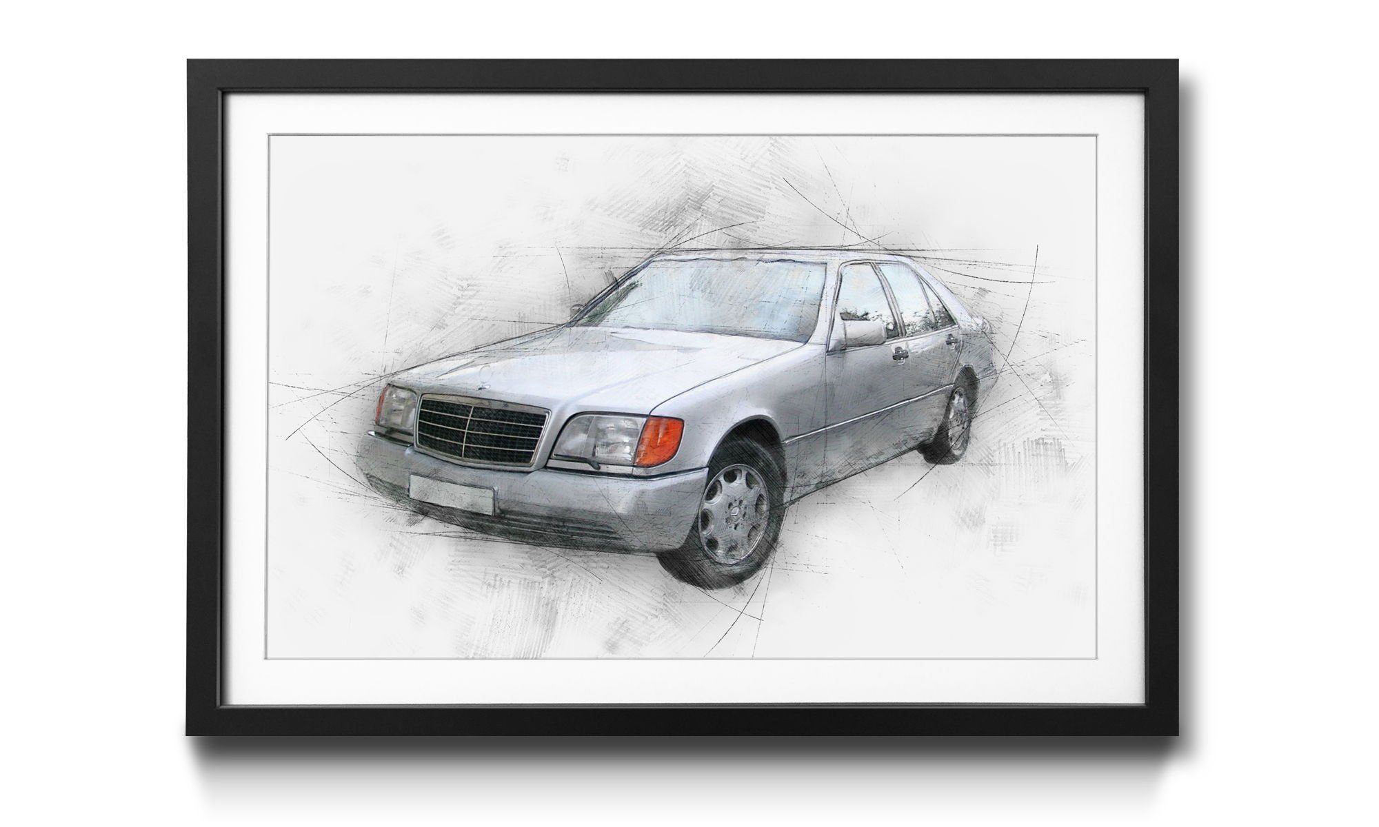 WandbilderXXL S, Auto, mit Wandbild, Bild Rahmen Classic erhältlich in Größen 4