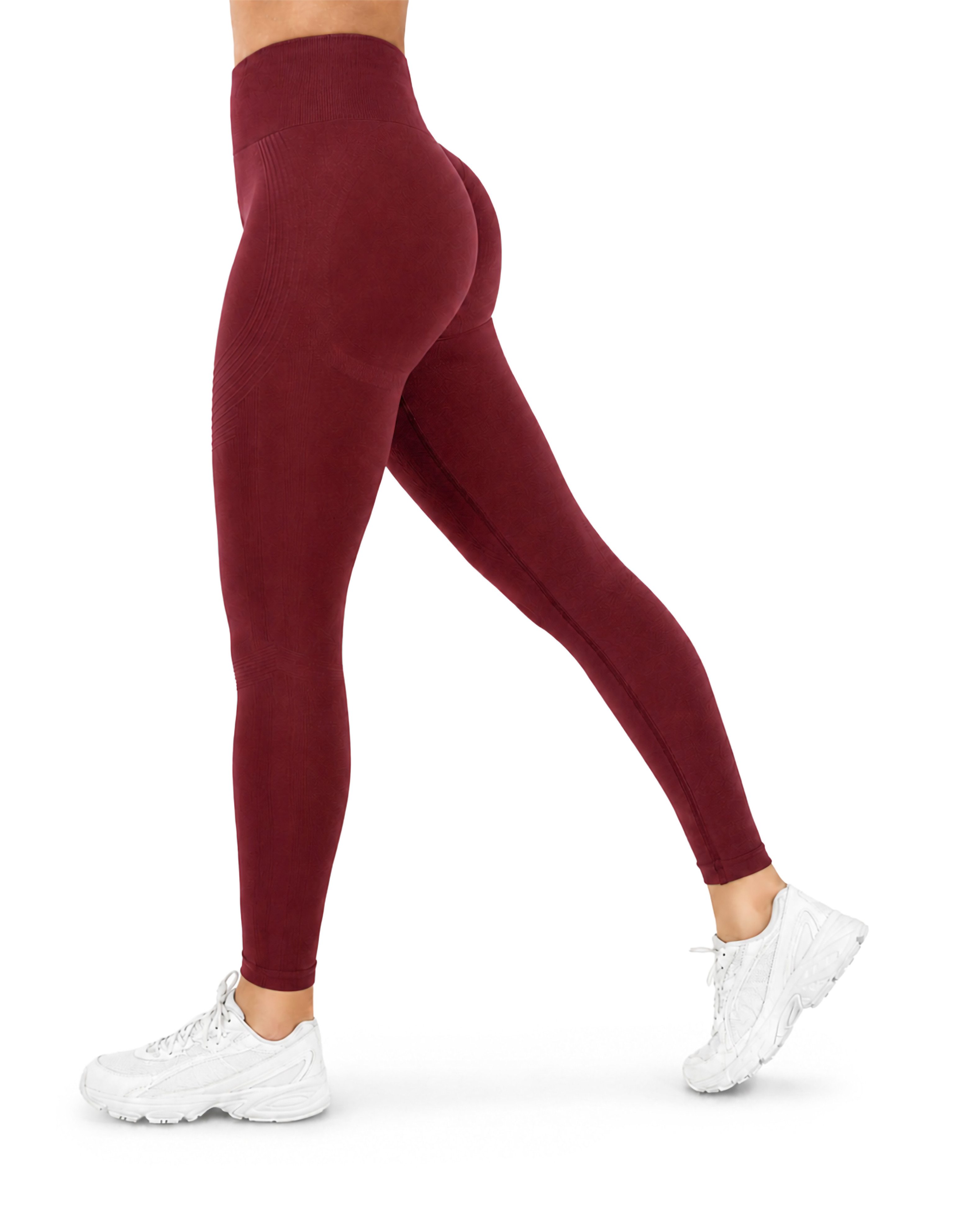 Smilodox Leggings Vonda, Scrunch Sporthose Damen, Shaped Fit, Seamless, Gym & Yoga V-Shape Bund, Seamless, Booty Shape, Push Effect, Squatproof