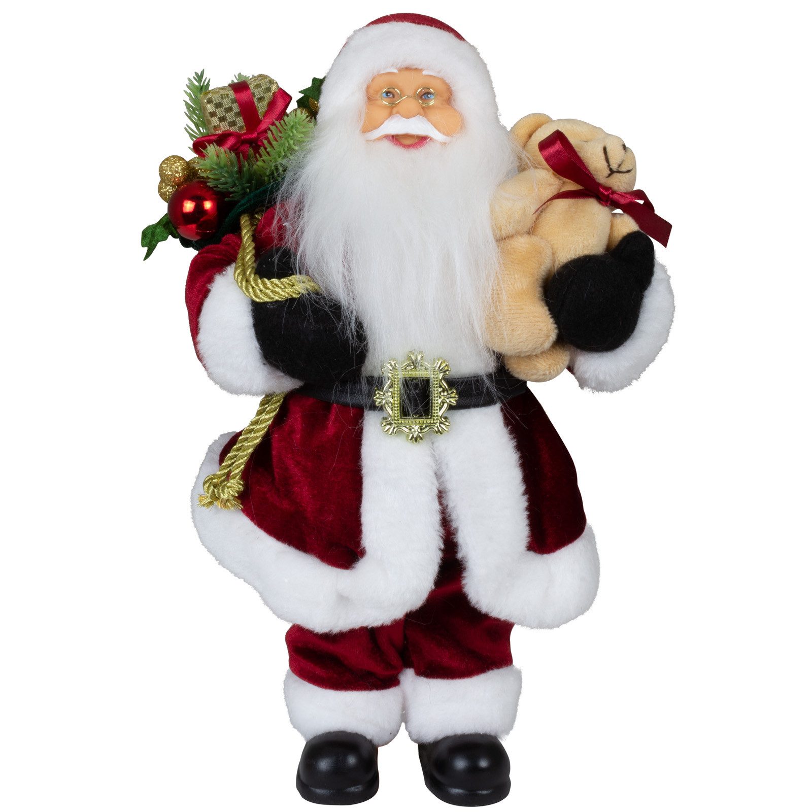 Christmas Paradise Weihnachtsmann Torben, 4 Größen (30-80cm) (Deko Figur, 1 St., stehend), rot