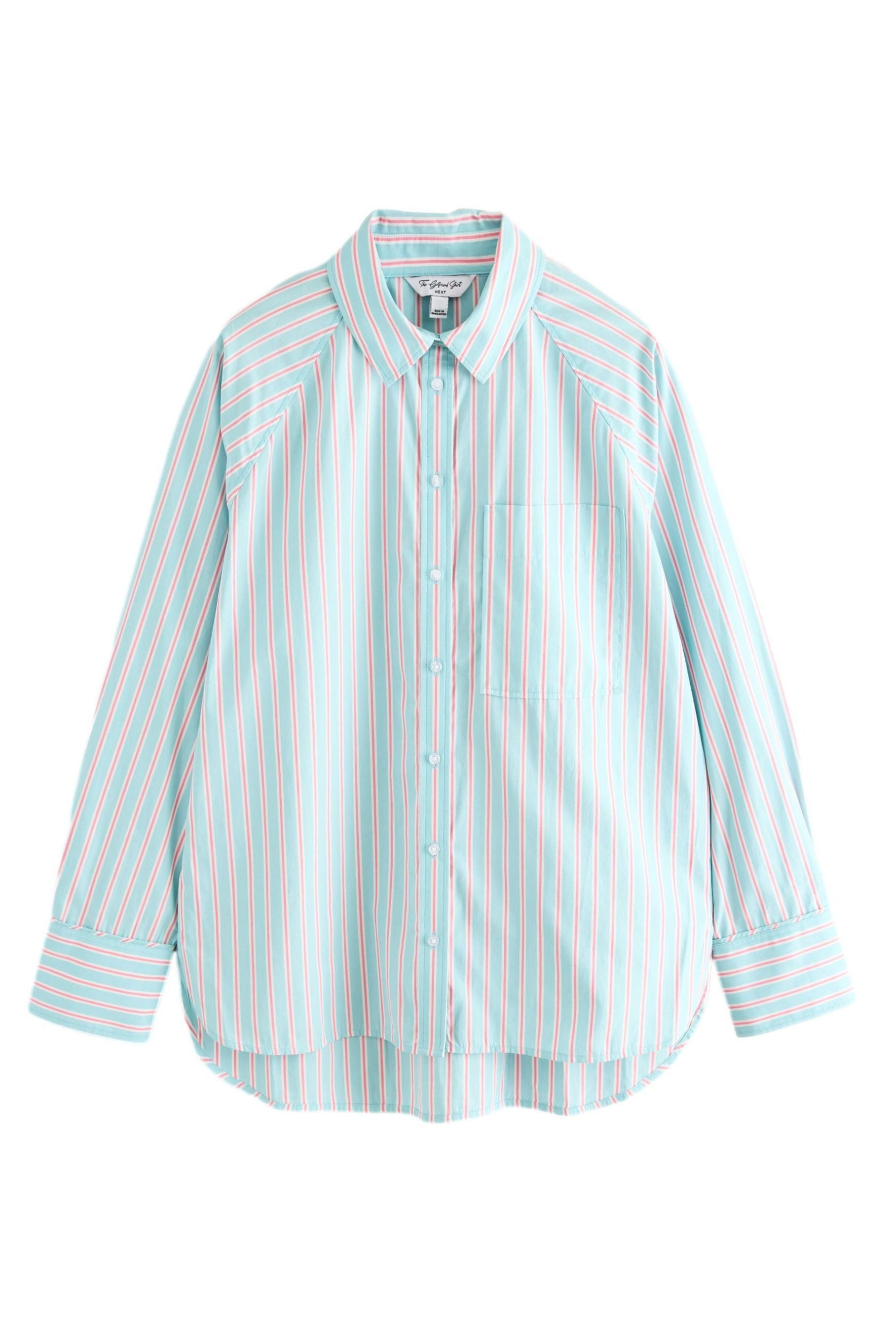 Langarmhemd Oversize-Langarmshirt aus 100 % Baumwolle