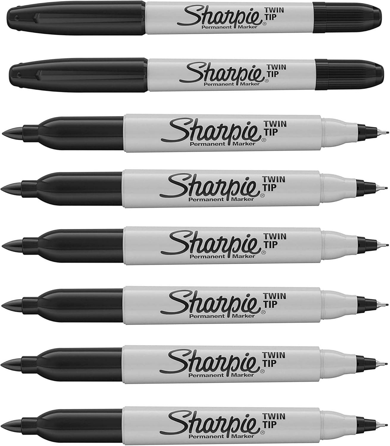 Sharpie Permanentmarker SHARPIE Doppelspitze Permanentmarker, 8 Stück schwarz