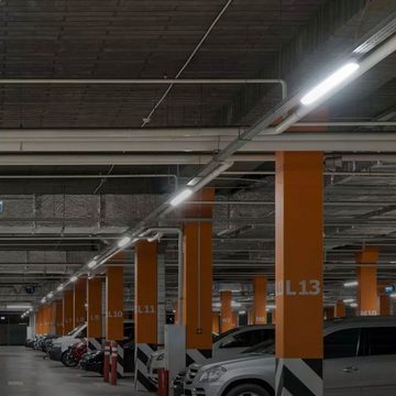 etc-shop LED Rasterleuchte, LED-Leuchtmittel fest verbaut, Kaltweiß, Deckenlampen Wannenleuchte Feuchtraum 120 cm