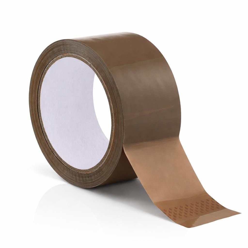 BAYLI Klebeband 1 Rolle Braun PP Klebeband 48mm x 66m - starkes Paketband, reißfest