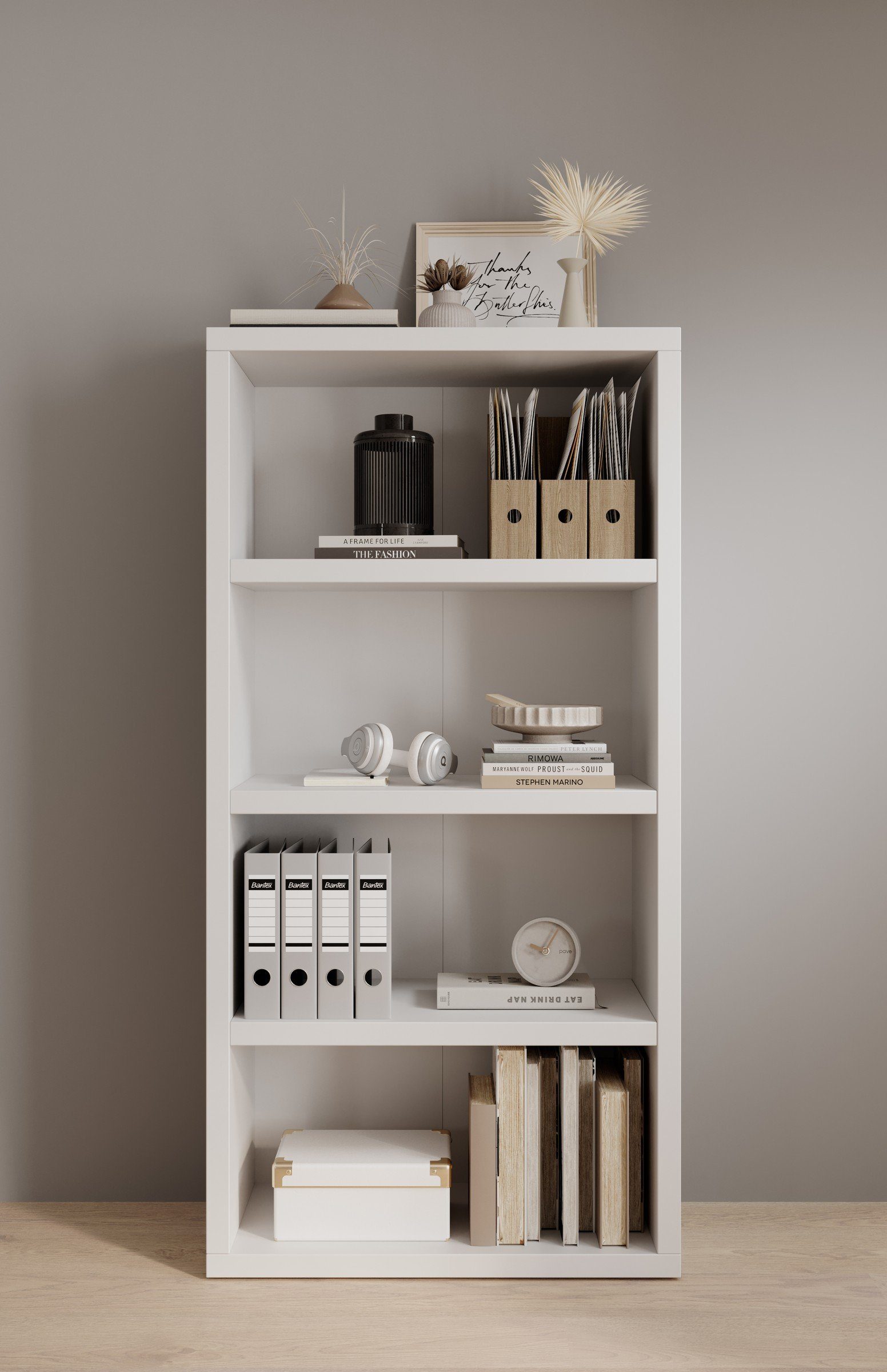 Bega Consult Regal in Weiß. Abmessungen (BxHxT) 80x162x38 cm günstig online kaufen