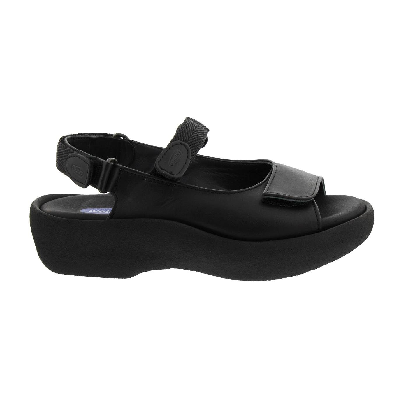 WOLKY Wolky Sandale Jewel 0320430-000, Glattleder, Schwarz, Fußbett zum Wech Sandale