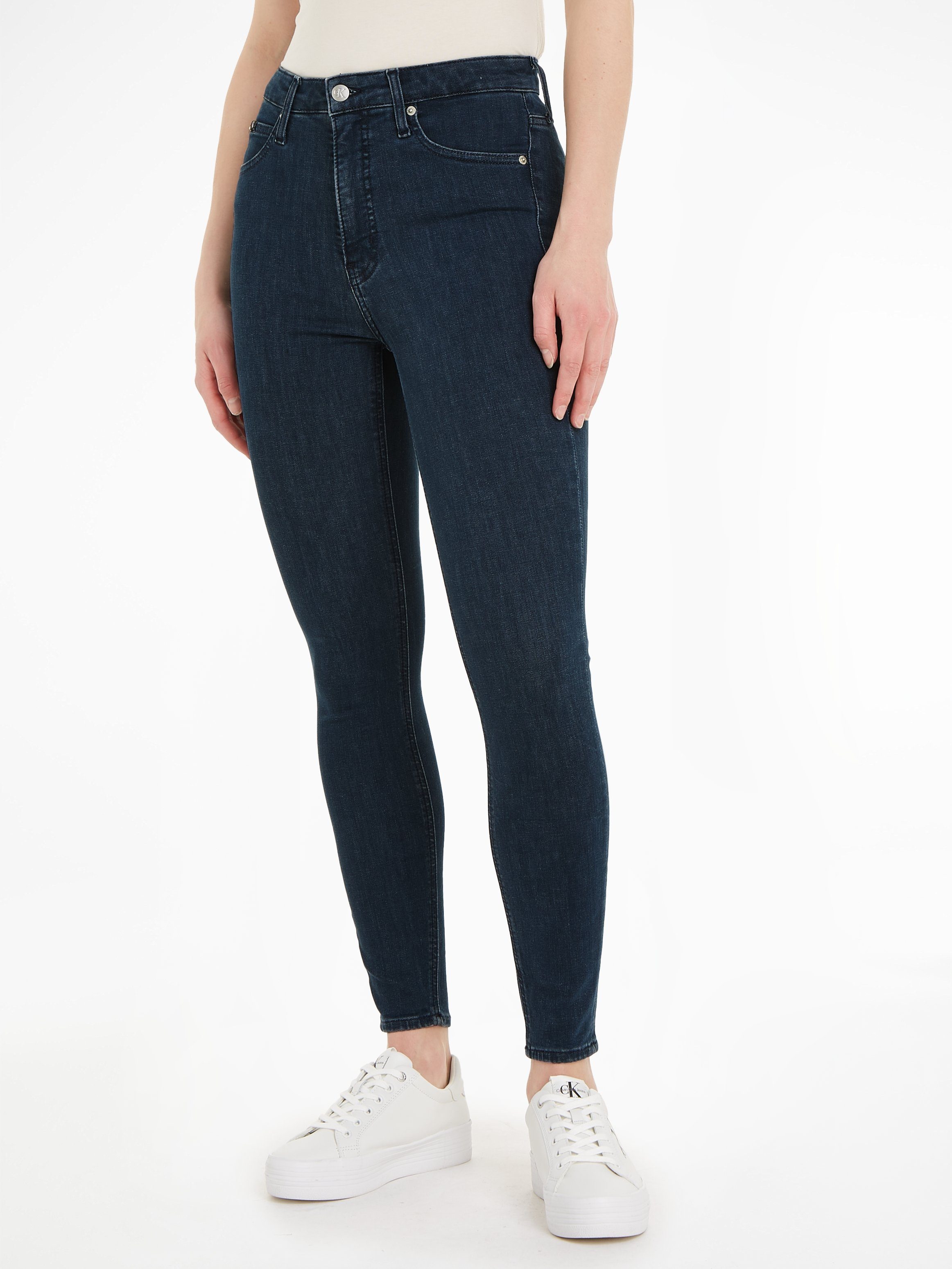 Calvin Klein Jeans Ankle-Jeans HIGH RISE SUPER SKINNY ANKLE mit hohem Bund