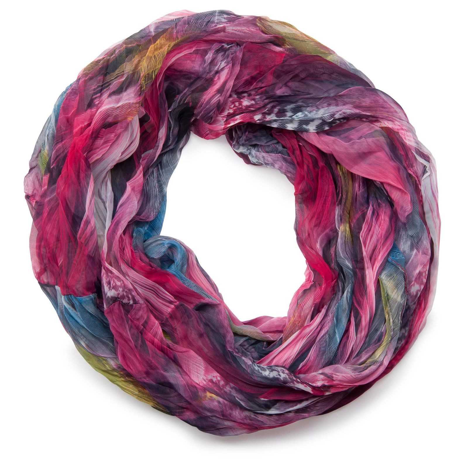 styleBREAKER Loop Loop Schal Feder Muster, (1-St)