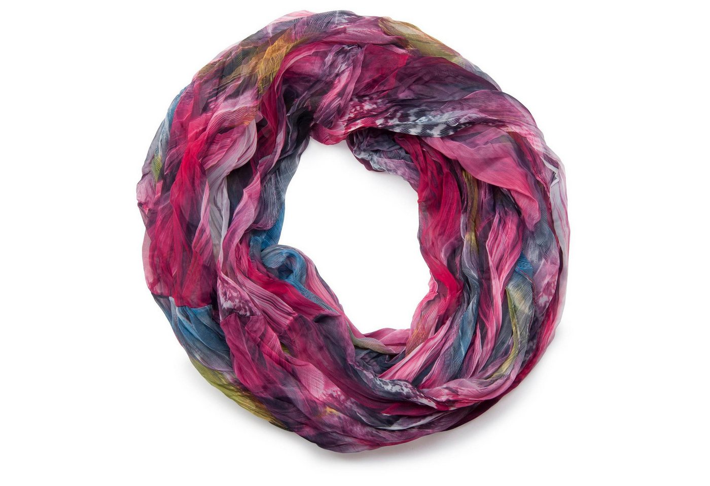 styleBREAKER Loop Loop Schal Feder Muster, (1-St)