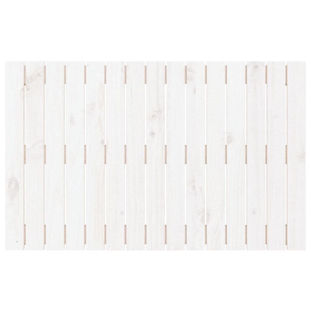 vidaXL Kopfteil Wand-Kopfteil St) Kiefer, (1 cm Weiß Massivholz 95,5x3x60