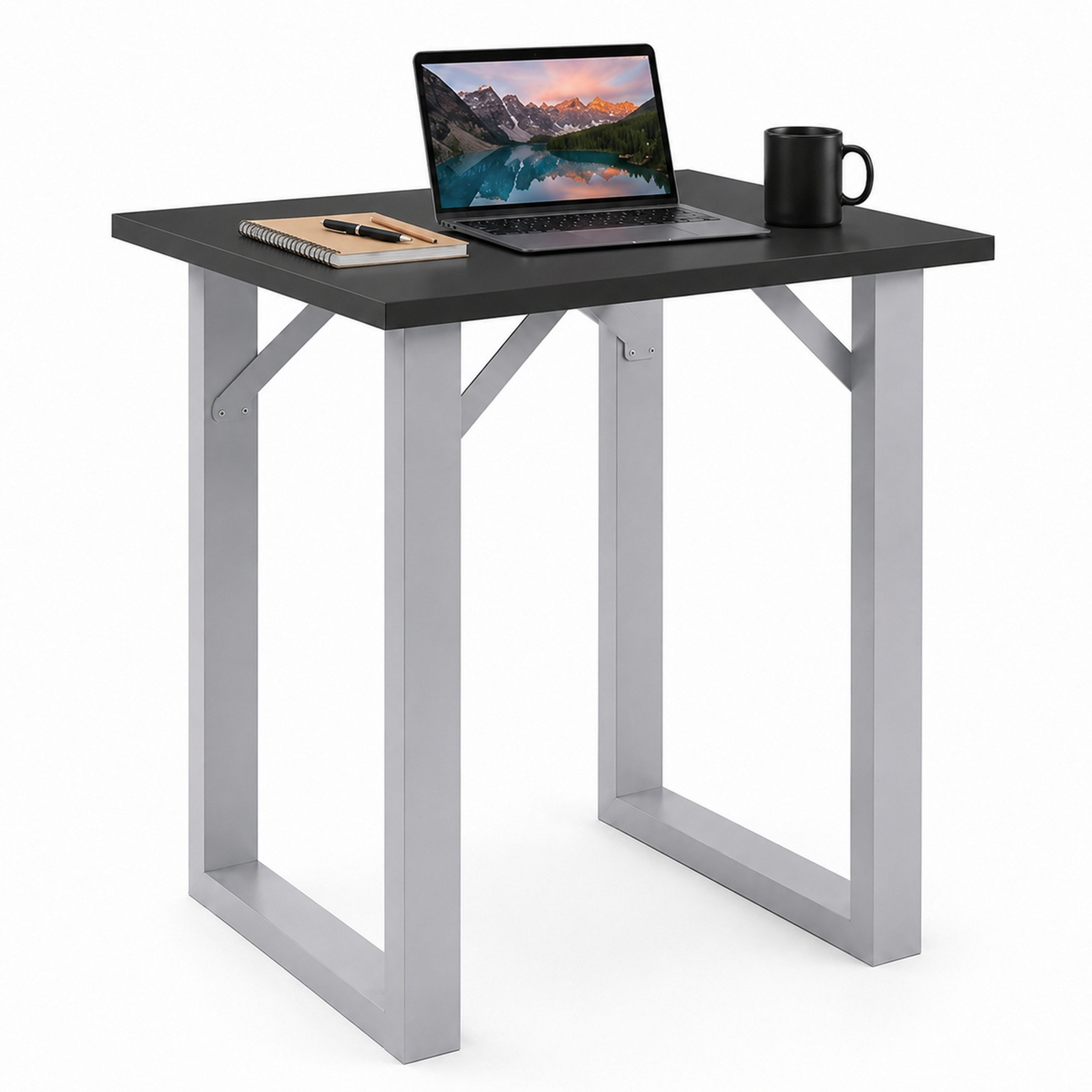 VCM Bartisch Stehtisch Xona rechteckig H. 102 x B. 80 x T. 80, Kompatker Tresen, Hochtisch für kleine Küche, Esszimmer und Barbereich