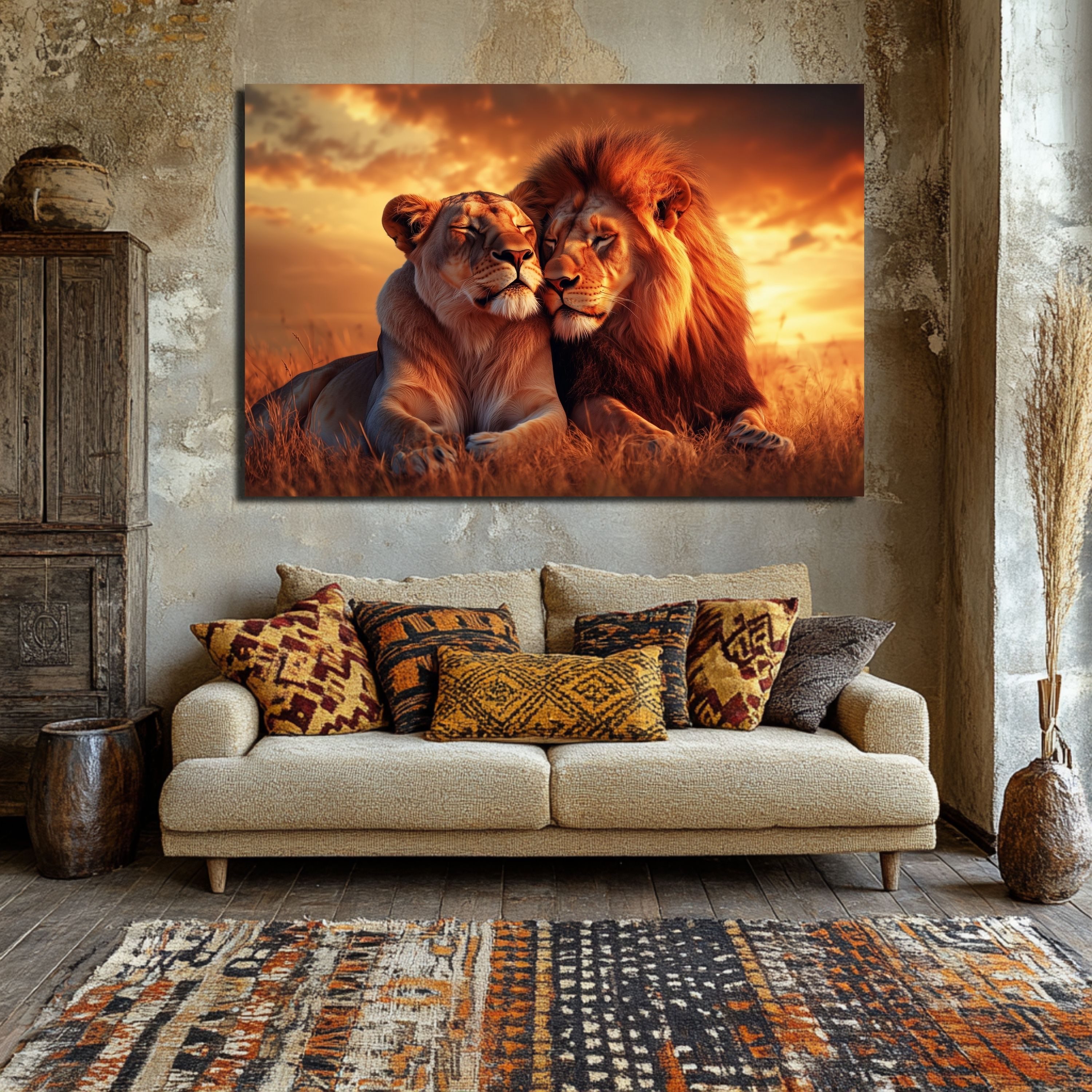 DARO Design Leinwandbild Modern Abstrakt Wandbilder XXL Wandbild Wand Deko günstig online kaufen