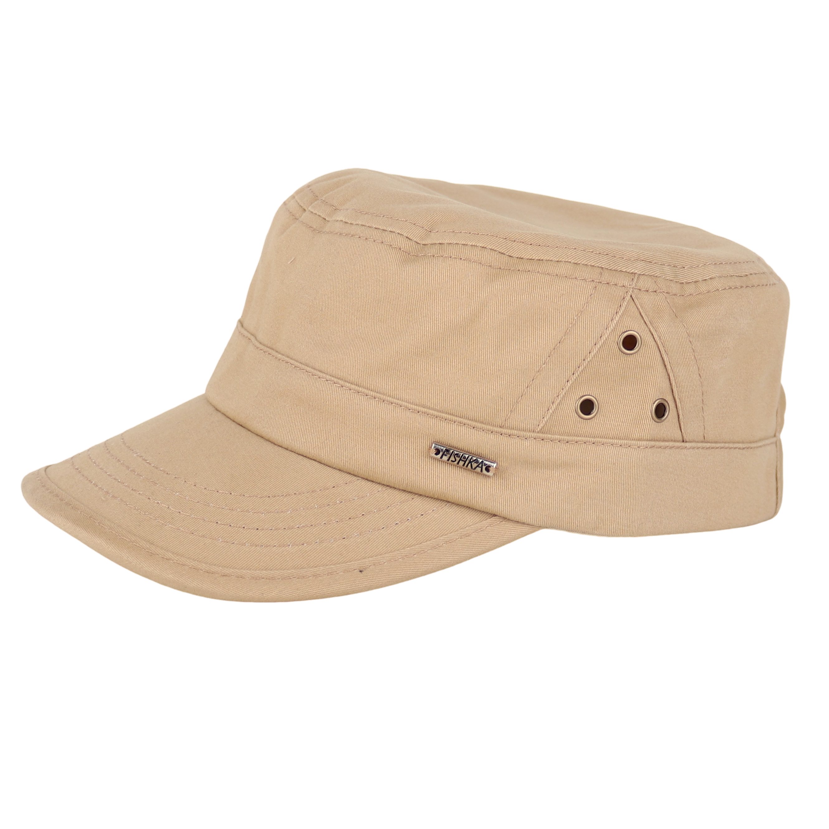 MIRROSI Army Cap Military Cap aus reinem Baumwolle mit Shirm (Kappe, Outdoor Cap, Feldmütze) Atmungsaktiv, Einheitsgröße, Unisex, Damen Herren