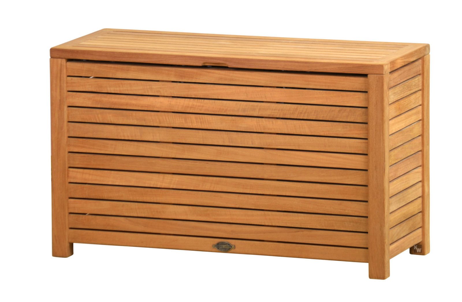 Kai Wiechmann Wäschebox Teak Holz Wäschetruhe Всеgra, Premium Truhe aus Holz, mit Deckel, Massivholz, 100 x 40 cm
