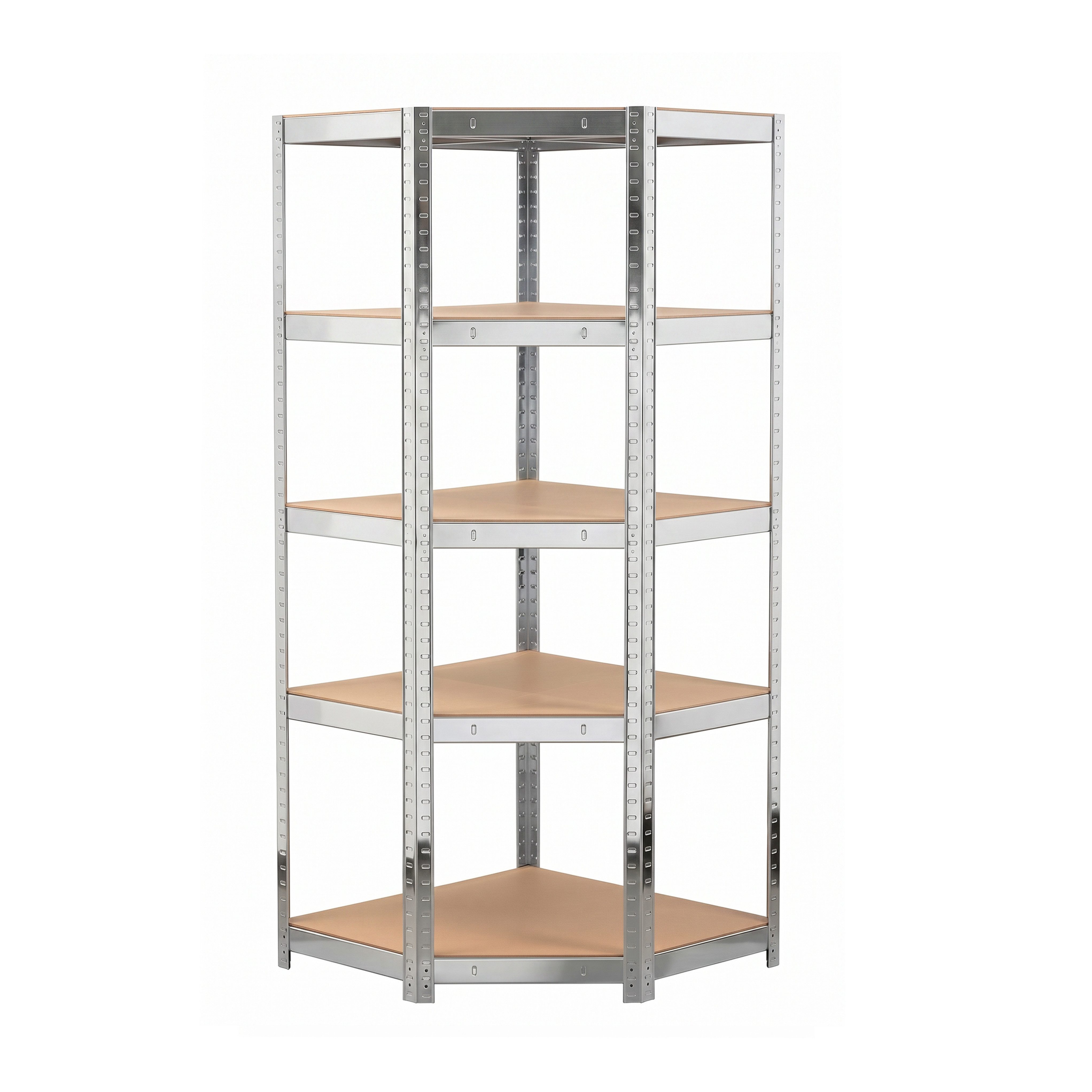 Roysson Home Schwerlastregal Metallregal EasySHELF Eckregal 180x100x70 cm Steckregal Lagerregal, mit 5 Böden bis 875 kg Gesamtbelastung